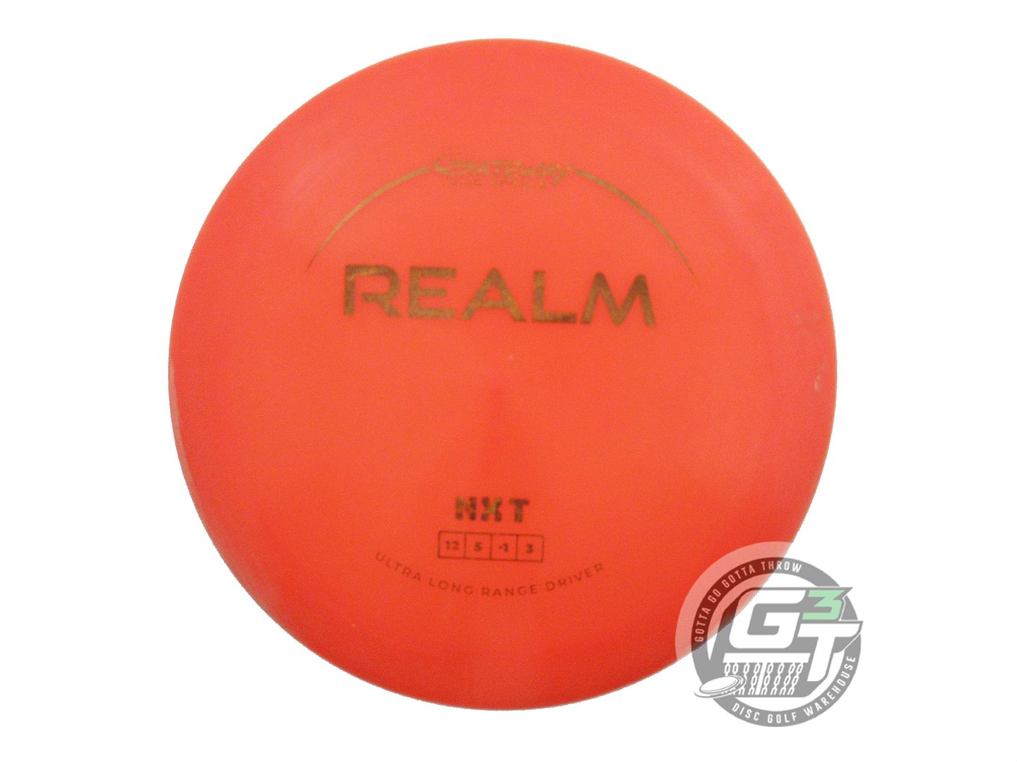 USED Gateway NXT Realm 175g Orange Brown Foil Distance Driver Golf Disc