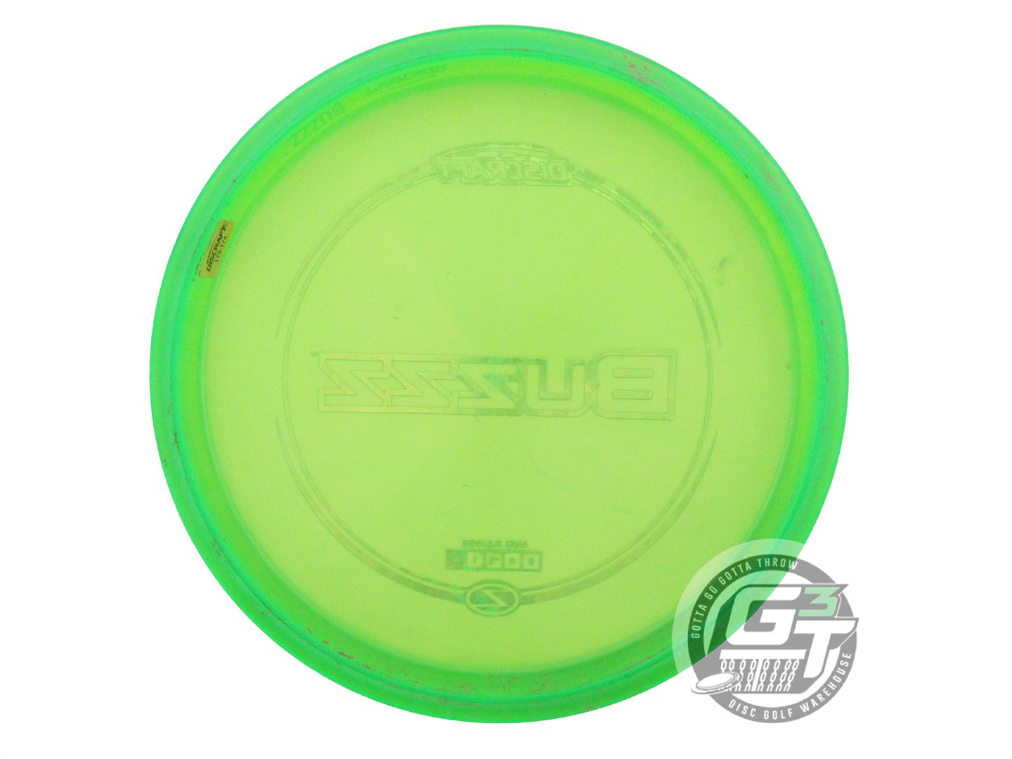 USED Discraft Z Buzzz 175g Lime Teal Shatter Foil Midrange Golf Disc