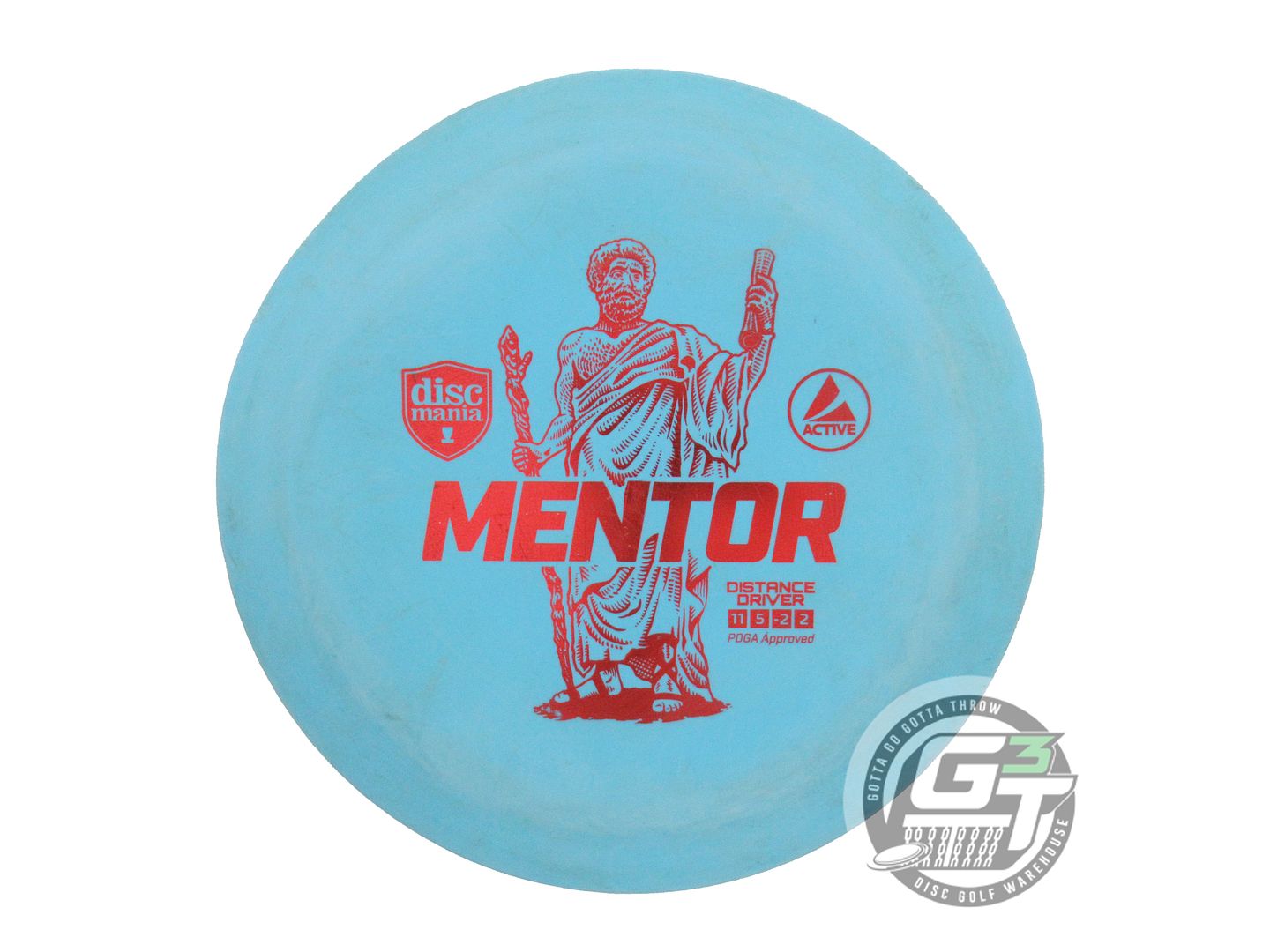 USED DiscMania Active Base Mentor 168g Teal Red Foil Distance Driver Golf Disc