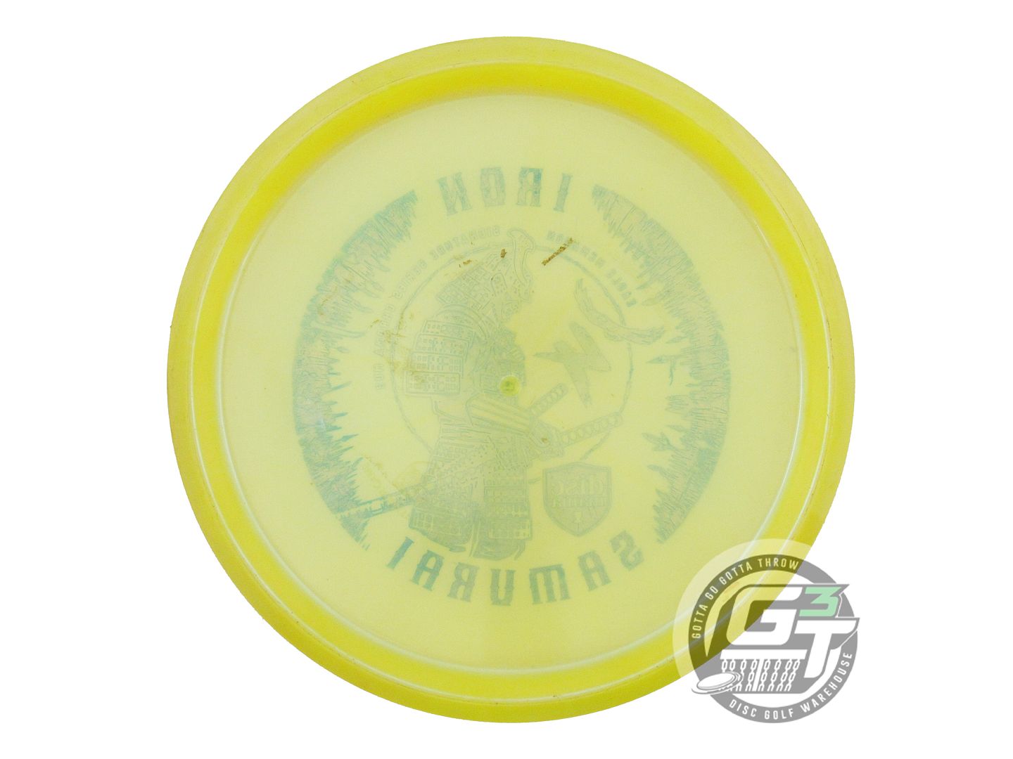 USED DiscMania IRON SAMURAI 4 Chroma MD3 177g Yellow Blue Foil Midrange Disc