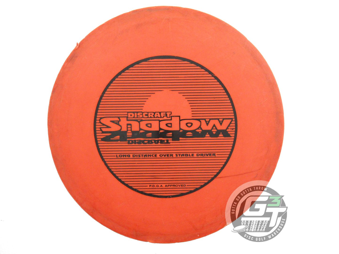 USED Discraft Pro D Shadow 180g Orange Black Stamp Distance Driver Golf Disc
