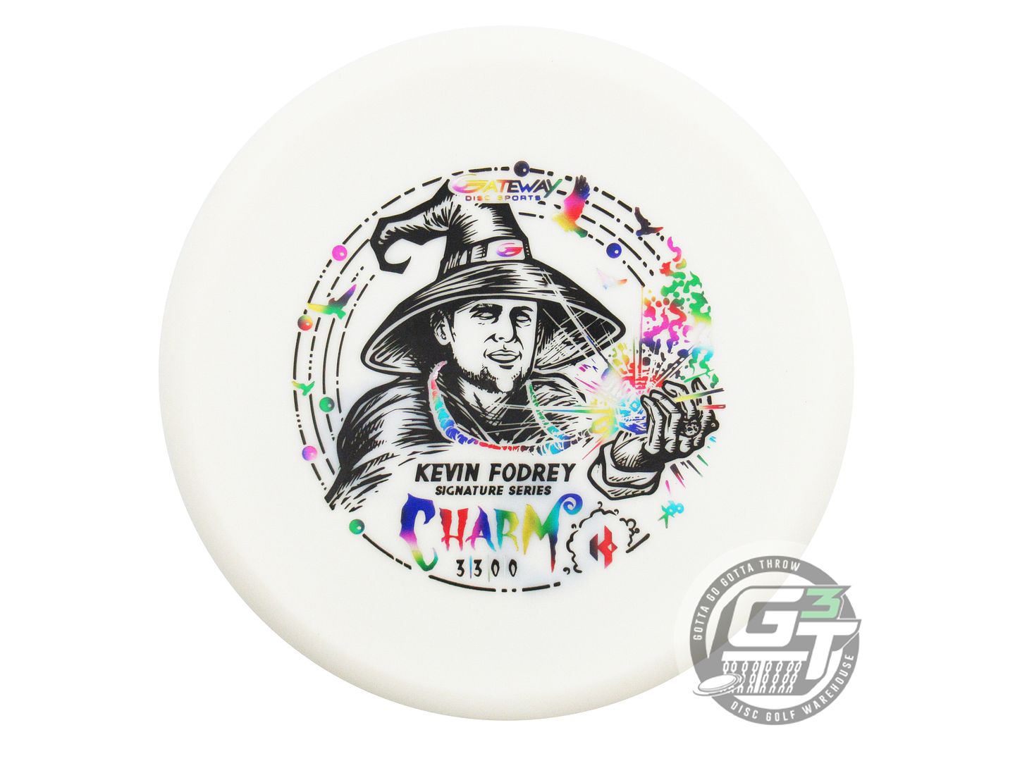 USED Gateway [FODREY] NXT Devil Hawk 169g White Jellybean Foil Putter Golf Disc