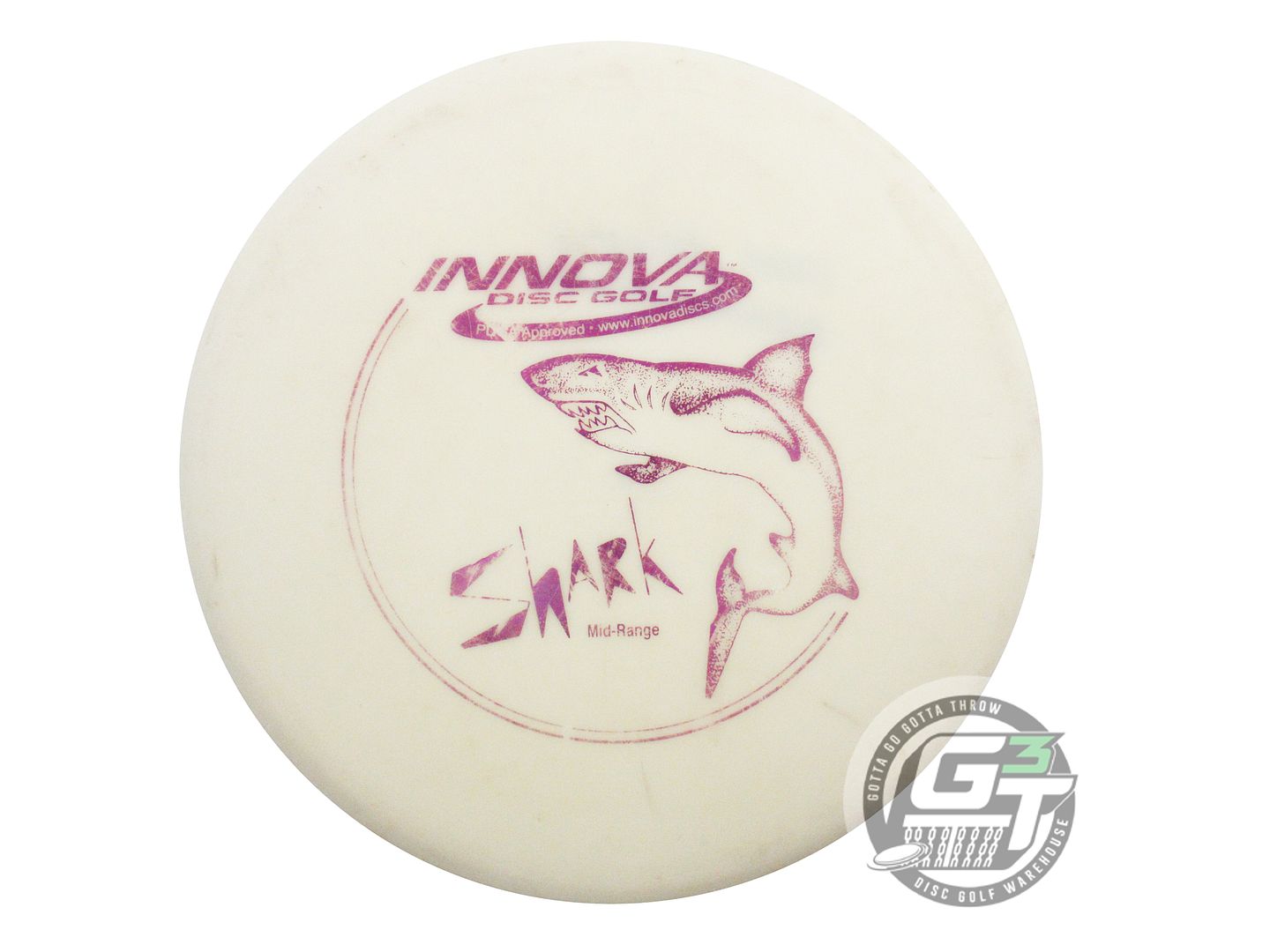 USED Innova DX Shark 176g White Purple Foil PFN Midrange Golf Disc
