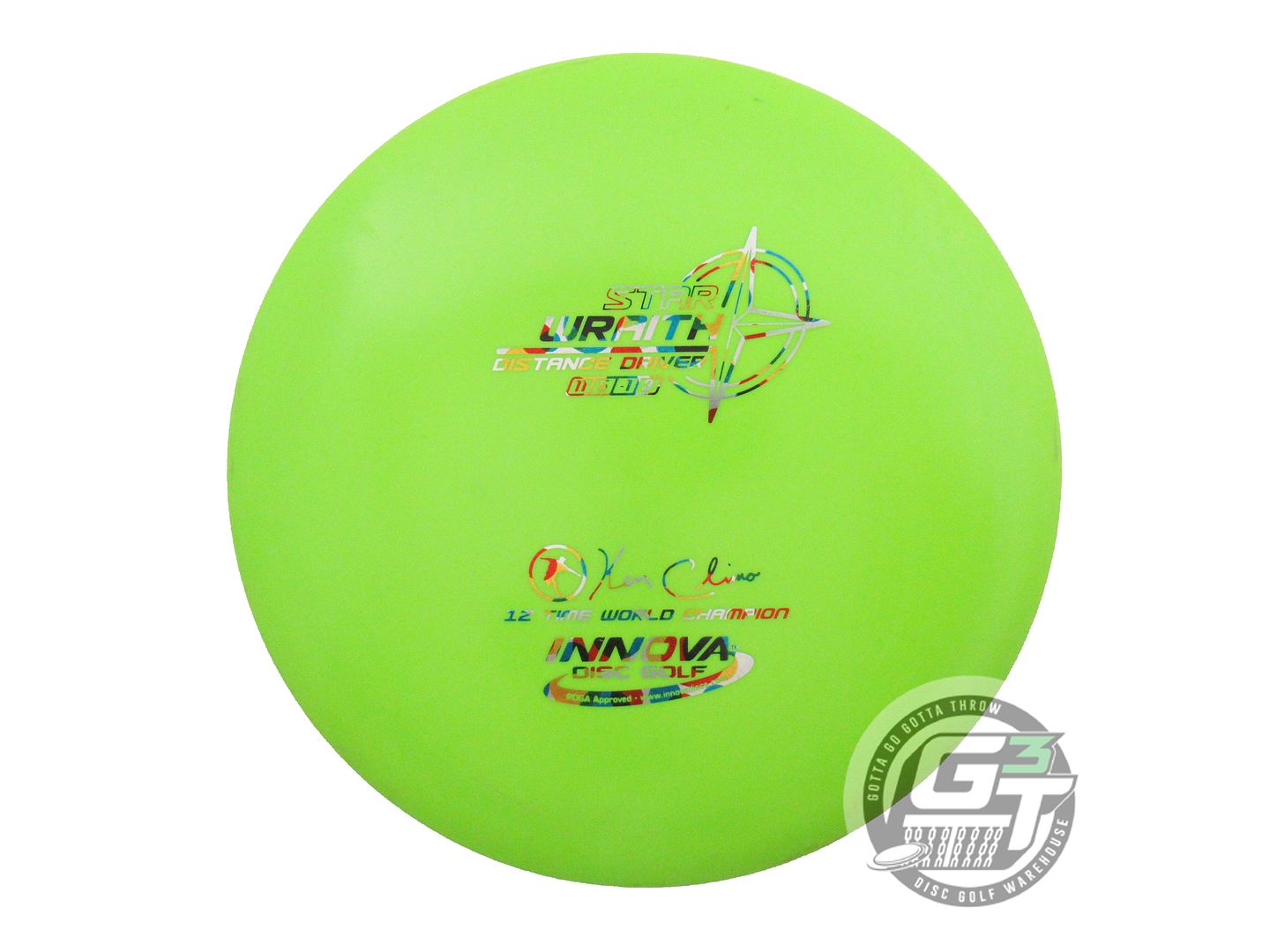 USED Innova Star Wraith 168g Lime Wonder Bread Foil Distance Driver Golf Disc
