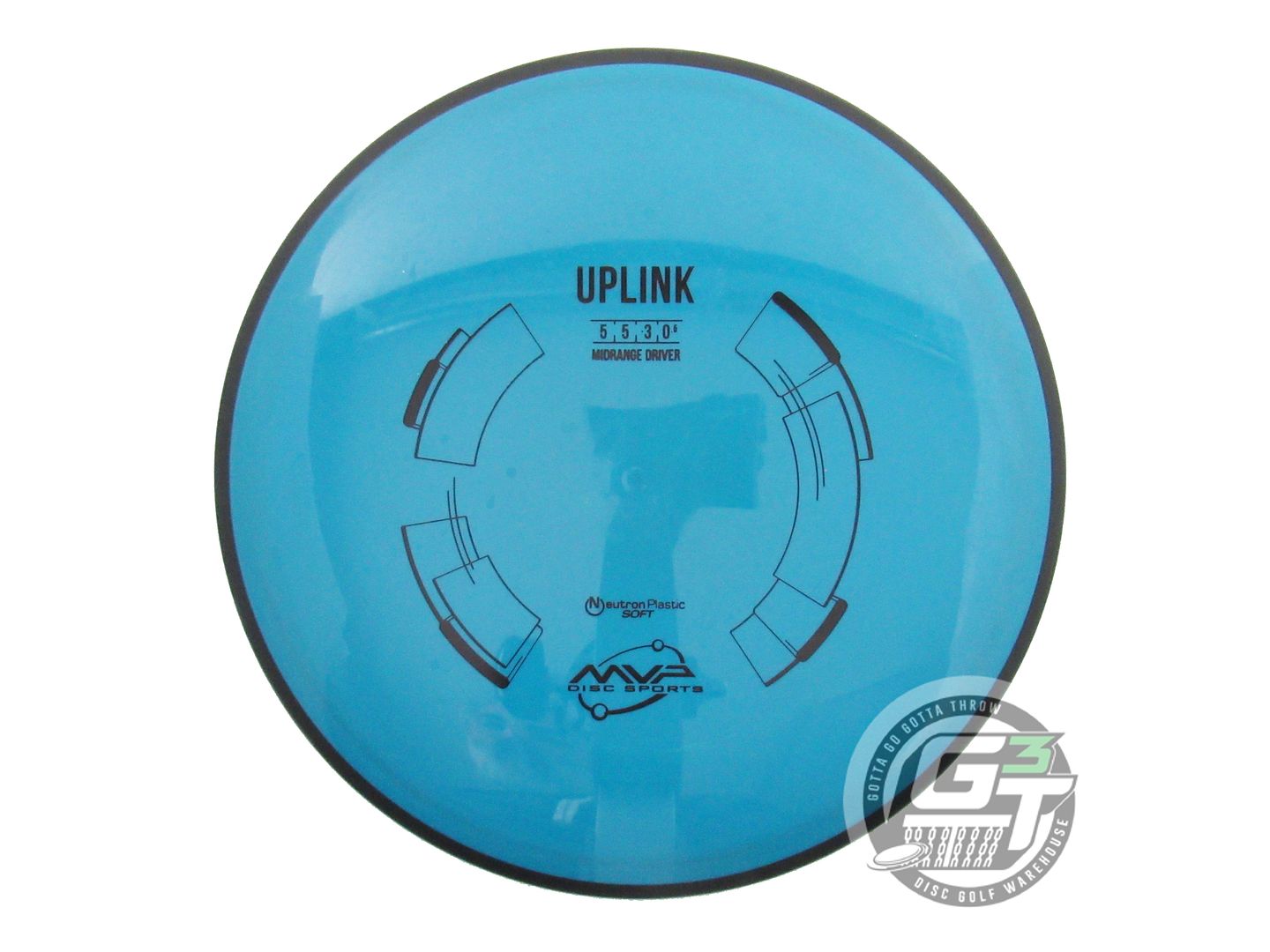USED MVP Disc Sports Neutron Soft Uplink 176g Blue Midrange Golf Disc