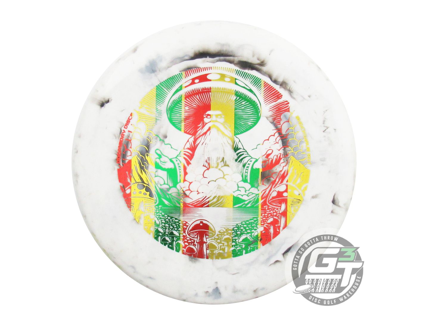 USED Doomsday Discs Shockwave Rot 174g Rasta Foil Putter Golf Disc