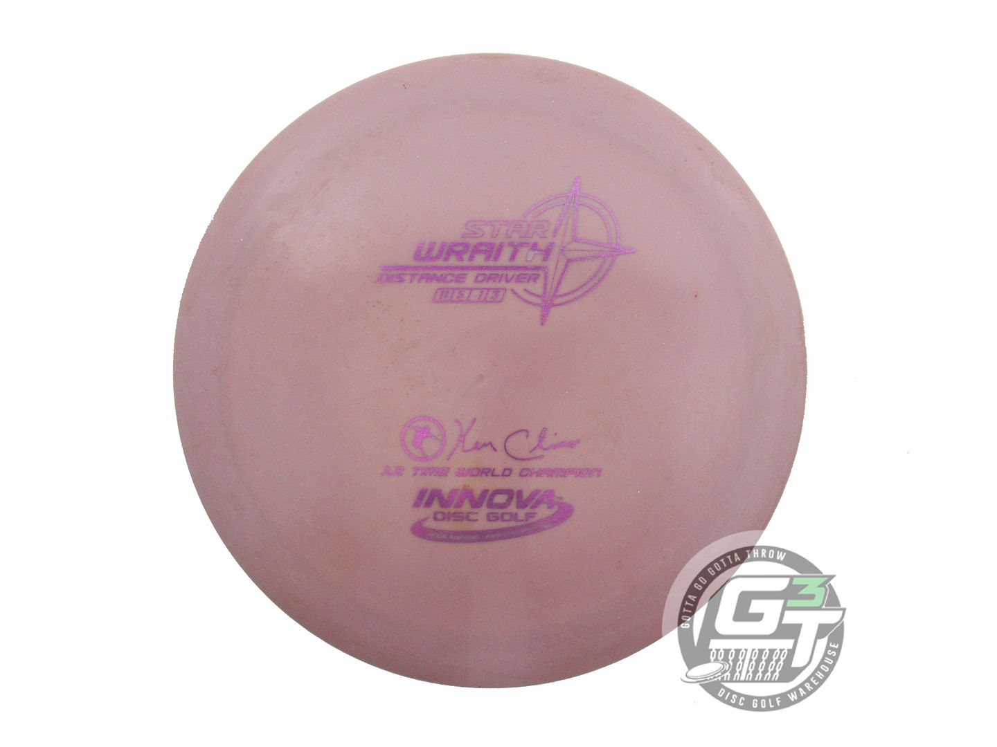 USED Innova Star Wraith 167g Drab Purple Purple Foil Distance Driver Golf Disc