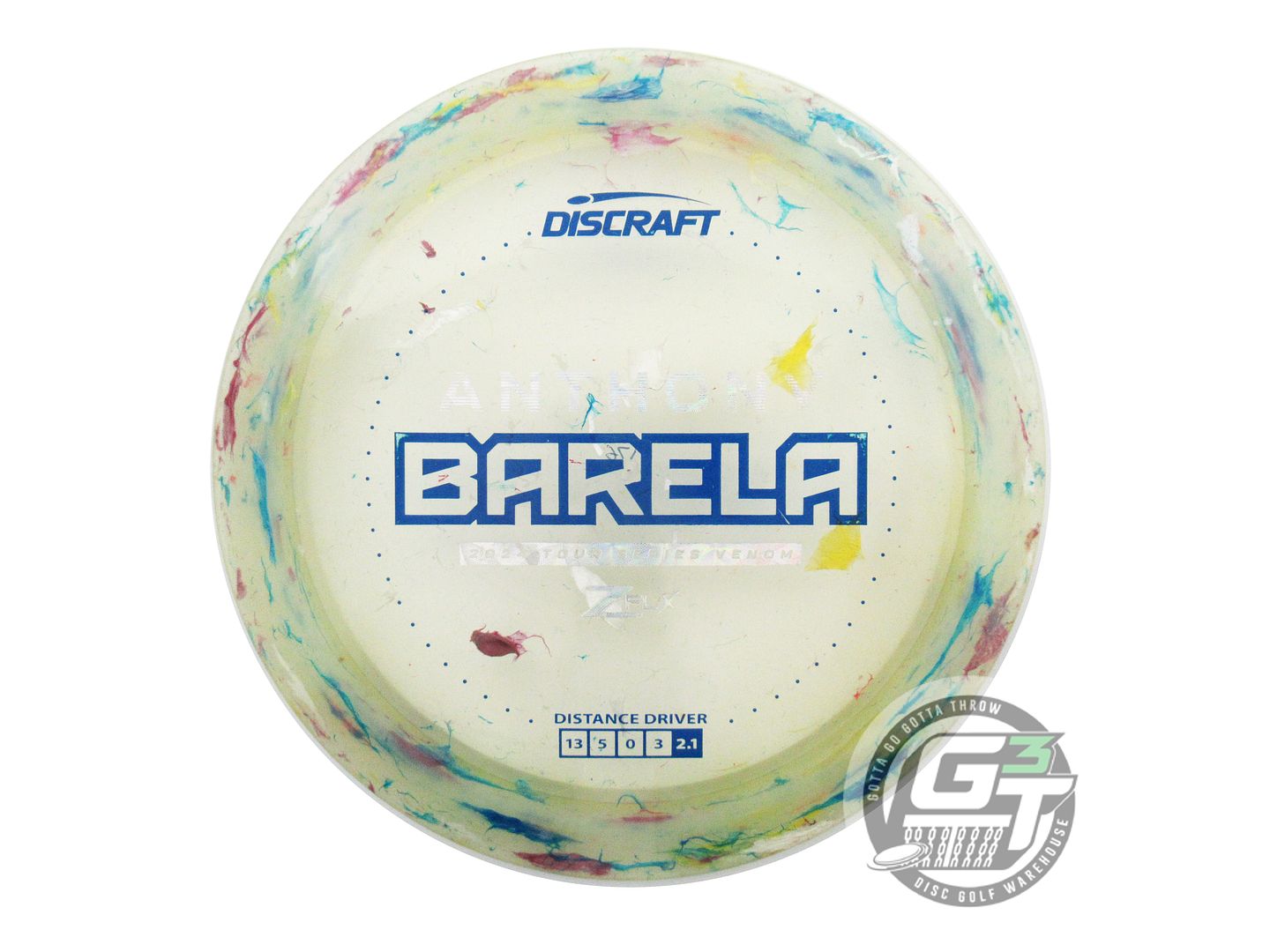 USED Discraft [BARELA] Jawbreaker Z FLX Venom 176g Blue Stamp Driver Golf Disc