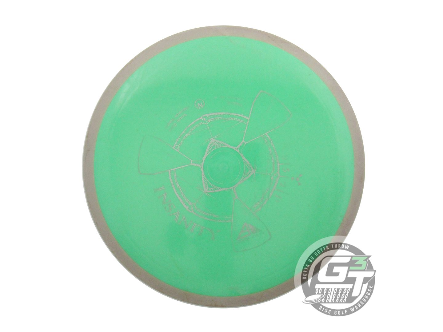 USED Axiom Discs Neutron Insanity 171g Green Tan Rim Distance Driver Golf Disc