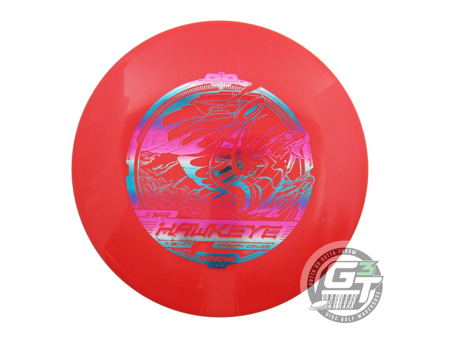 USED Innova Star Hawkeye 168g Red Miami Foil Fairway Driver Golf Disc
