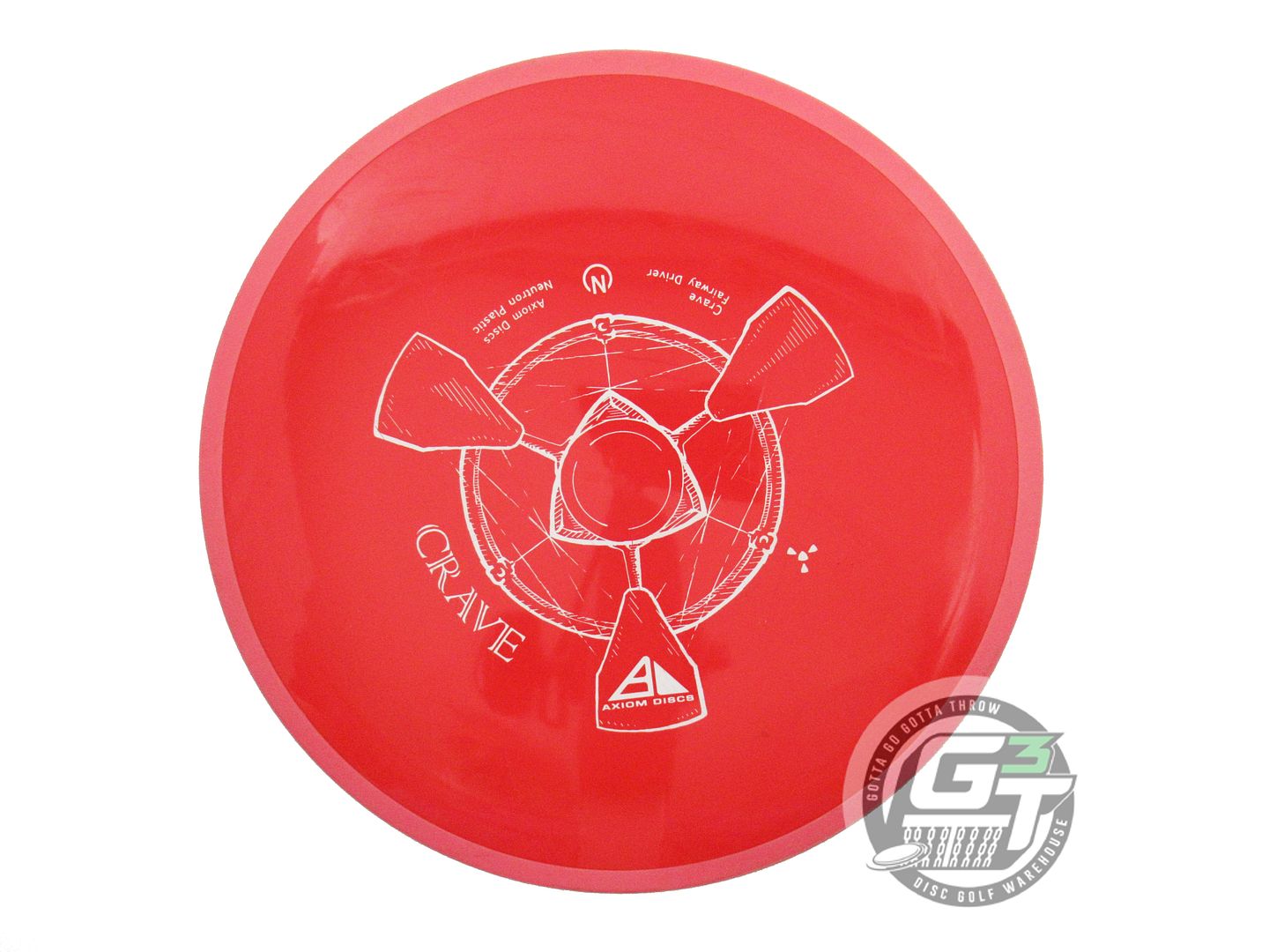 USED Axiom Discs Neutron Crave 174g Red Pink Rim Fairway Driver Golf Disc