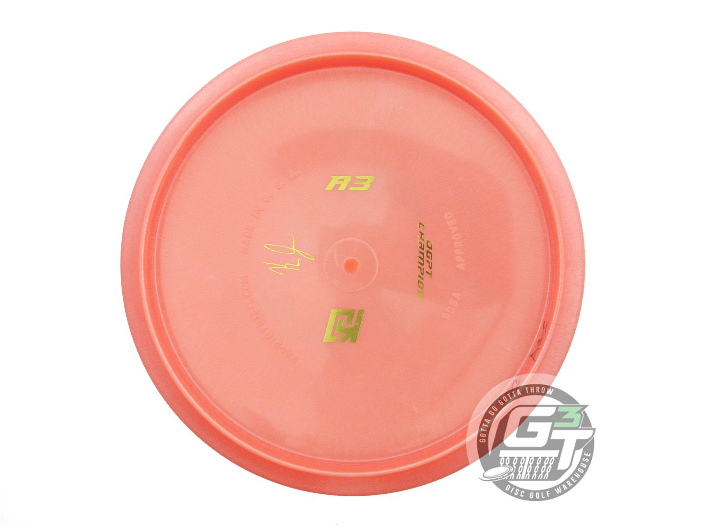 USED Prodigy Discs 500 A3 173g Peach Blue Foil PFN Midrange Golf Disc