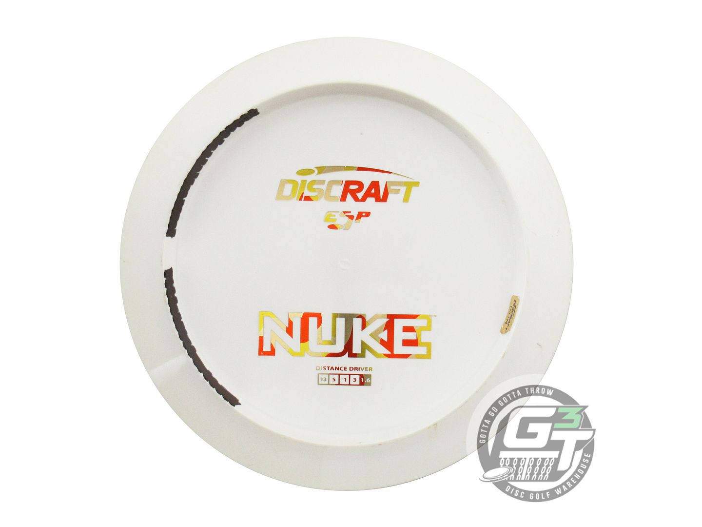 USED Discraft Backstamp ESP Nuke 175g Lava Foil Distance Driver Golf Disc