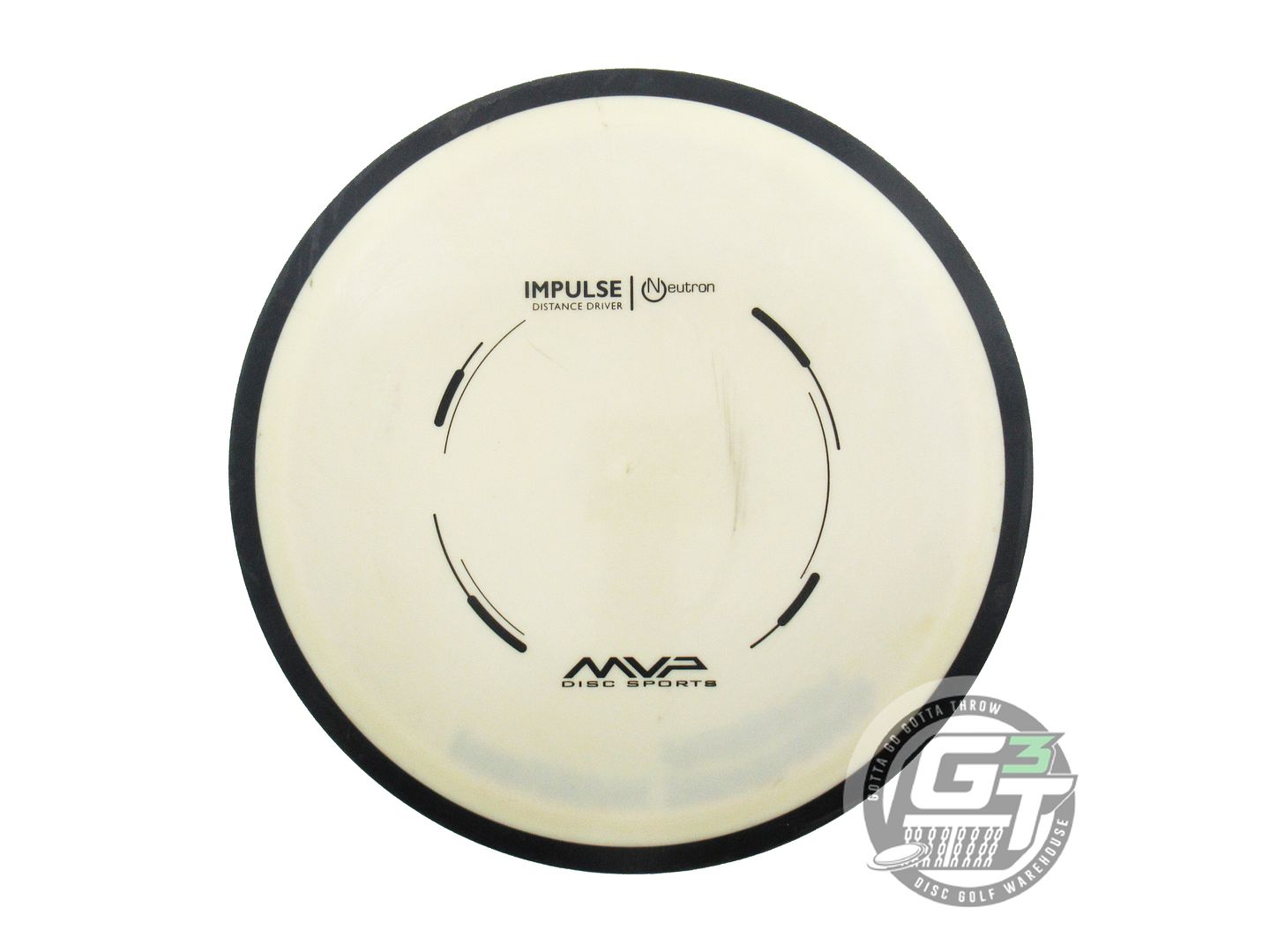 USED MVP Disc Sports Neutron Impulse 176g White PFN Distance Driver Golf Disc