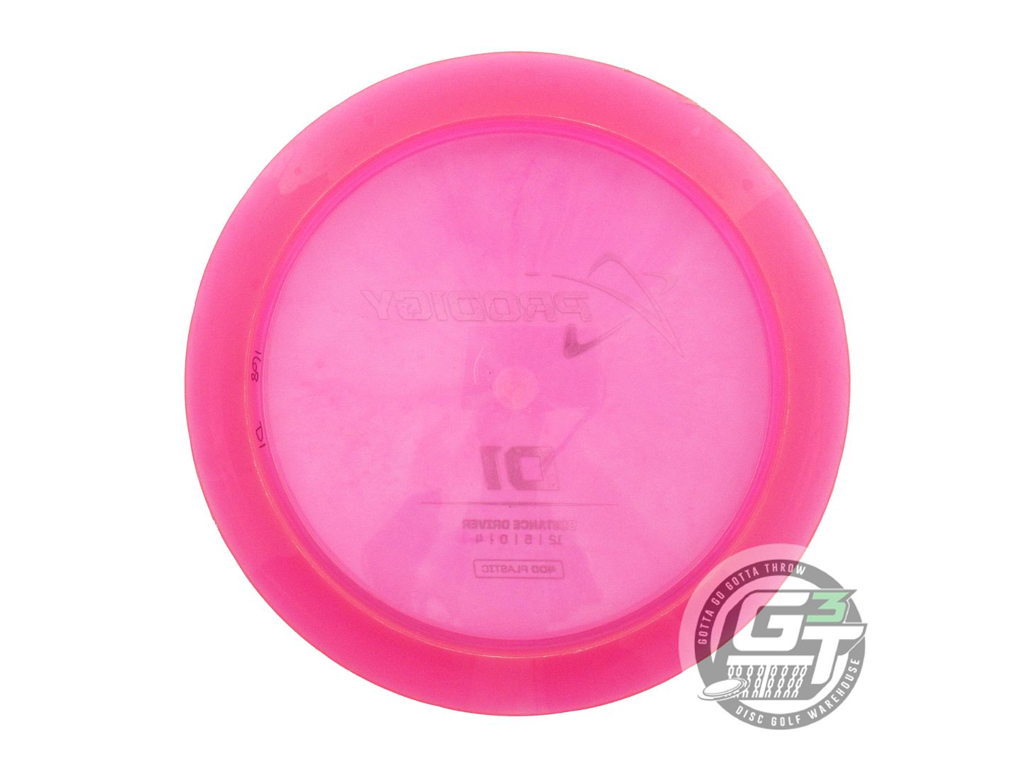 USED Prodigy Discs 400 D1 168g Pink Silver Foil Distance Driver Golf Disc