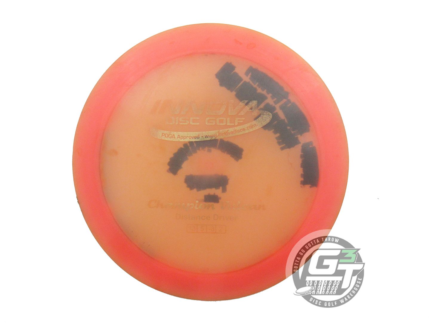 USED Innova Champion Vulcan 171g Pink Gold Foil Distance Driver Golf Disc