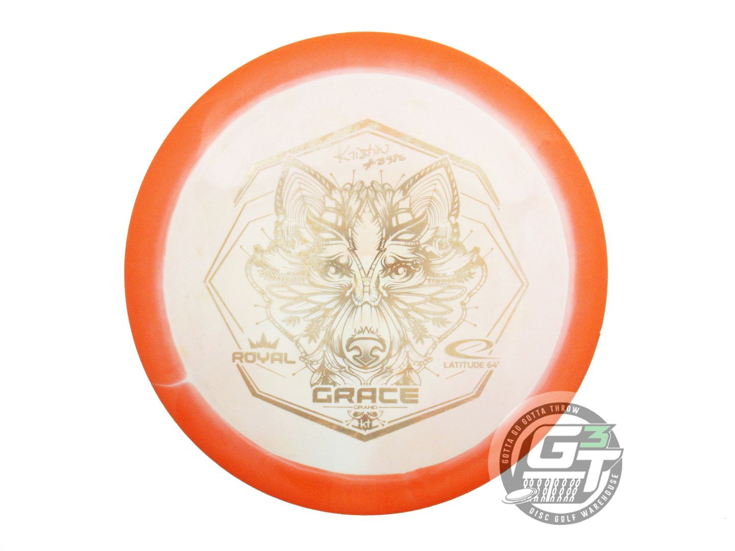 USED Latitude 64 [TATTAR] Royal Grand Orbit Grace 173g Orange-White Driver Disc