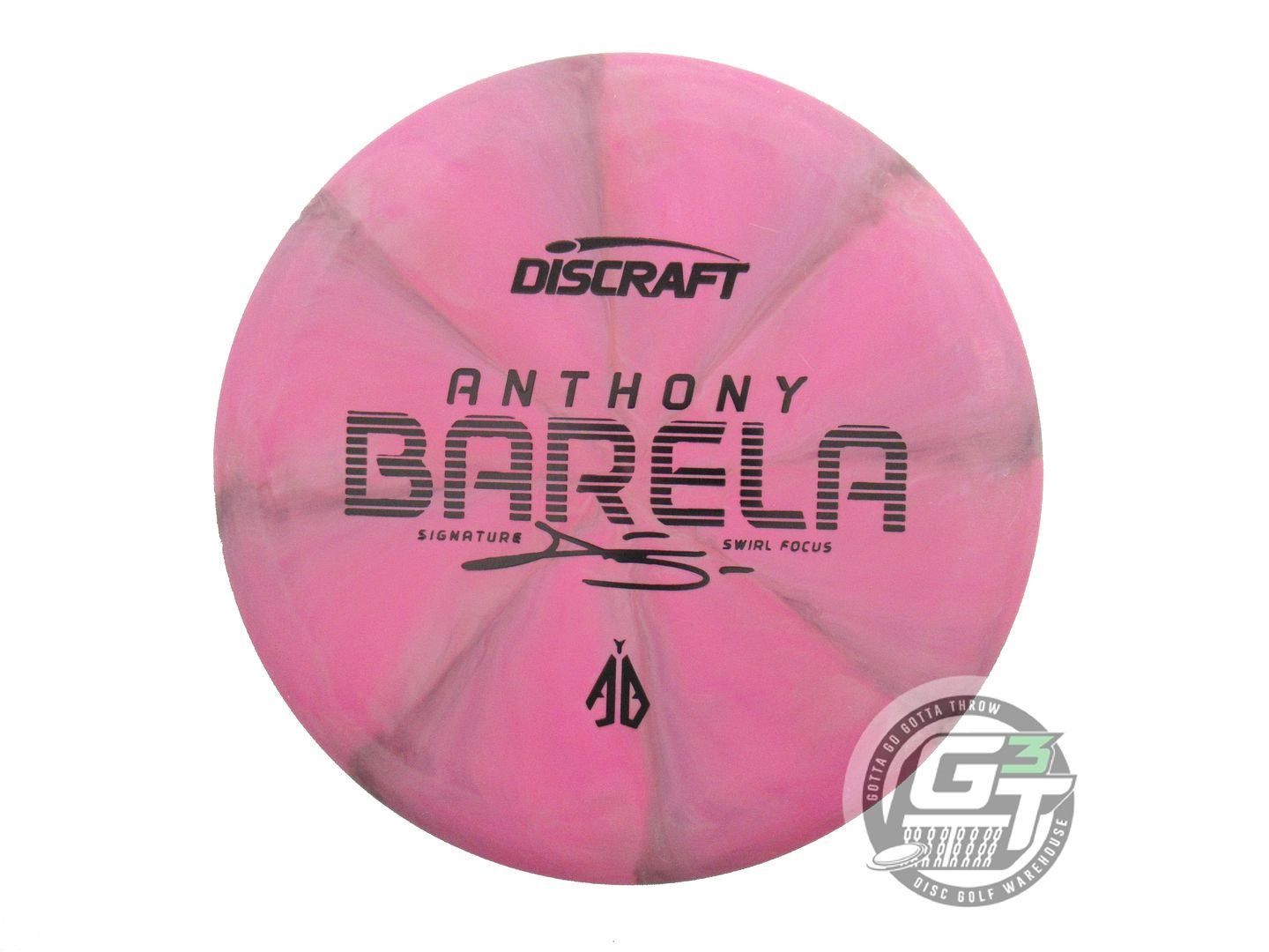 USED Discraft [BARELA] Crazy Tuff Soft Focus 174g Pink-Gray Putter Golf Disc