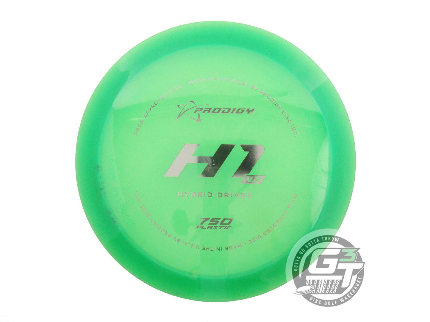 USED Prodigy Discs 750 H1 V2 173g Green Silver Foil Hybrid Driver Golf Disc