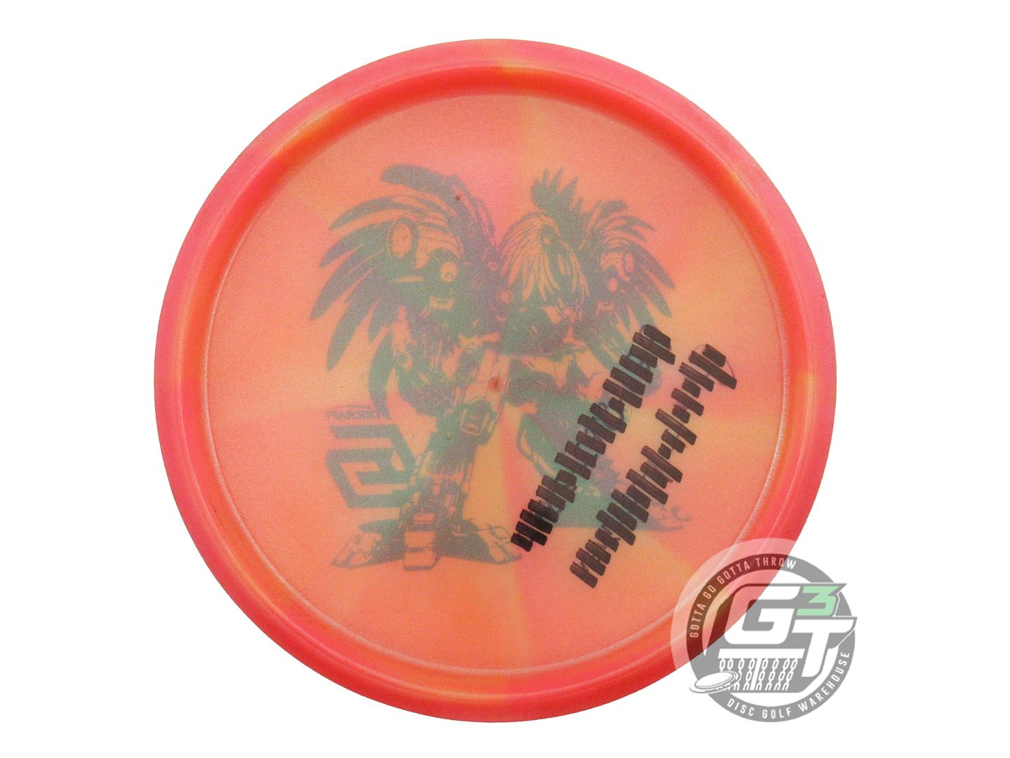 USED Discraft [DICKERSON] Robot Chicken Z Buzzz 177g Pink-Yellow Midrange Disc