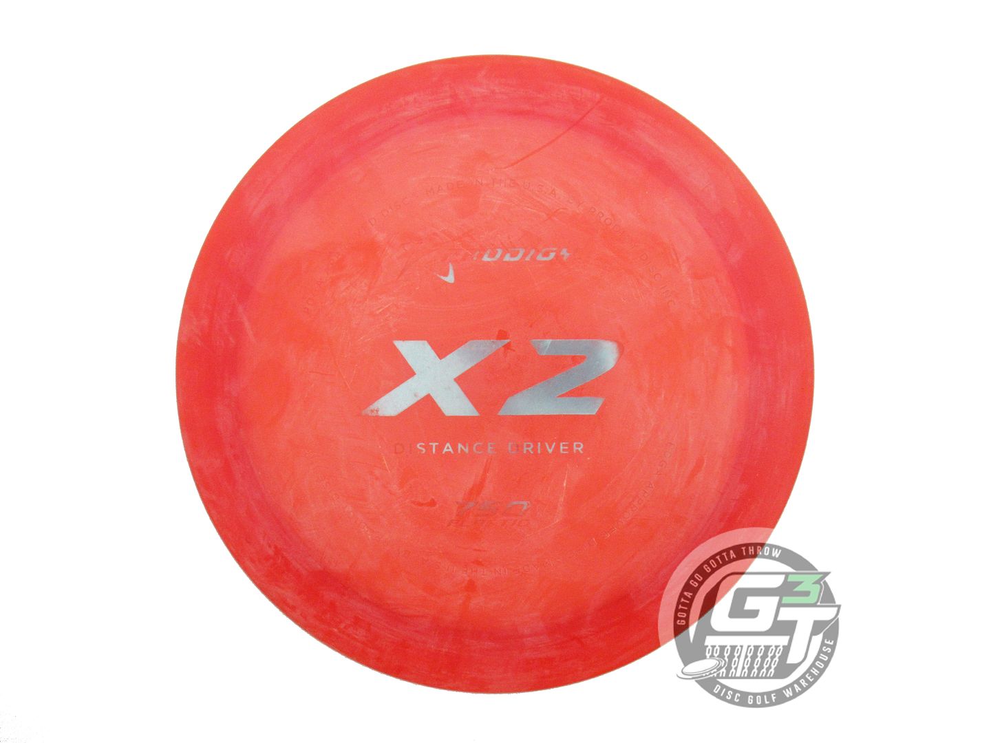 USED Prodigy Discs 750 X2 173g Red Silver Foil CHALKY Distance Driver Golf Disc