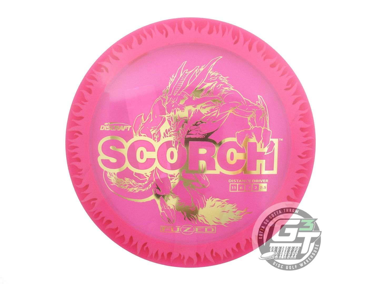 Discraft FuZed Line Scorch w/ Flame Pattern Distance Driver Golf Disc (Individually Listed)