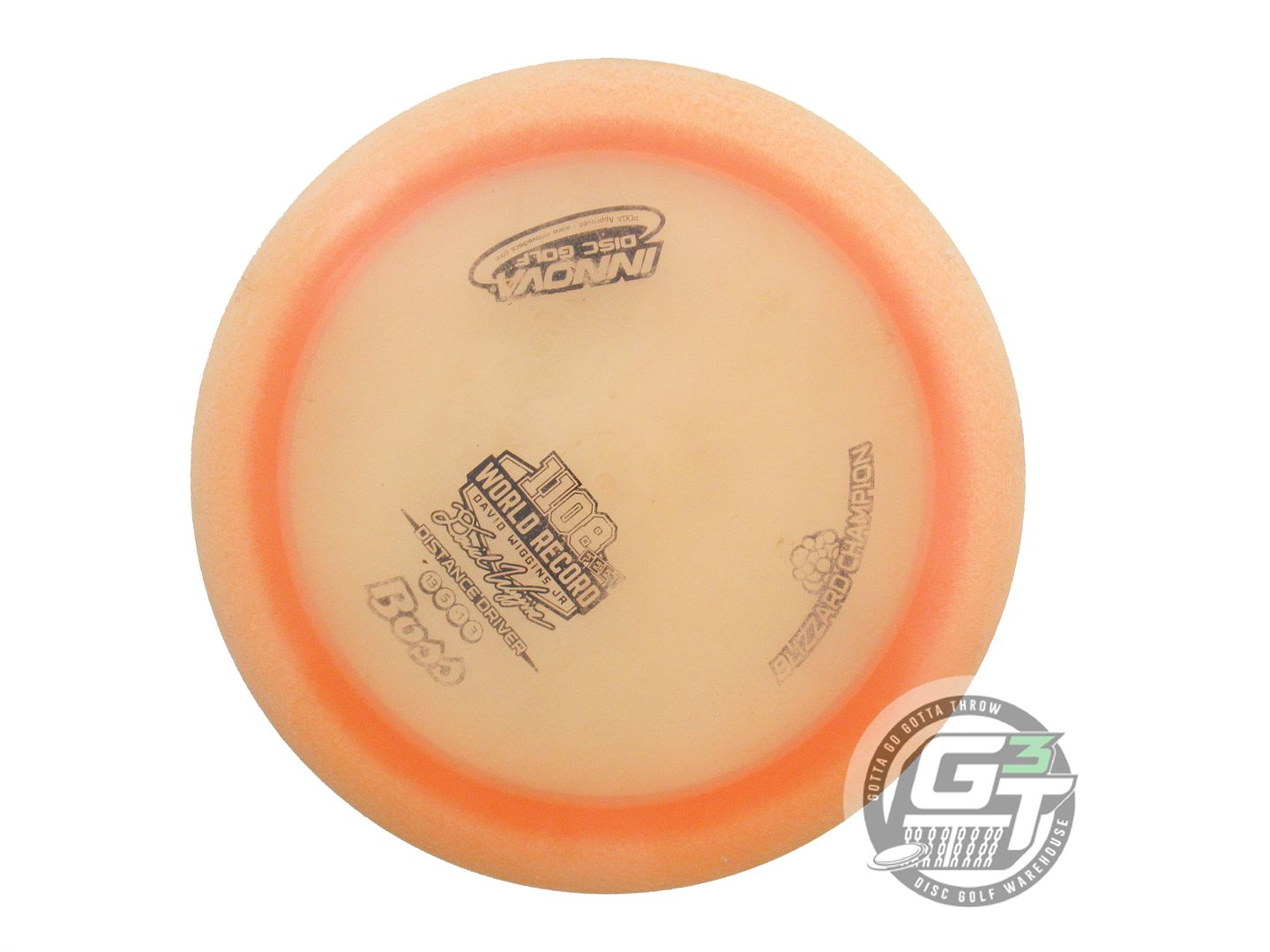USED Innova Blizzard Boss 160g Orange Black Stamp Distance Driver Golf Disc