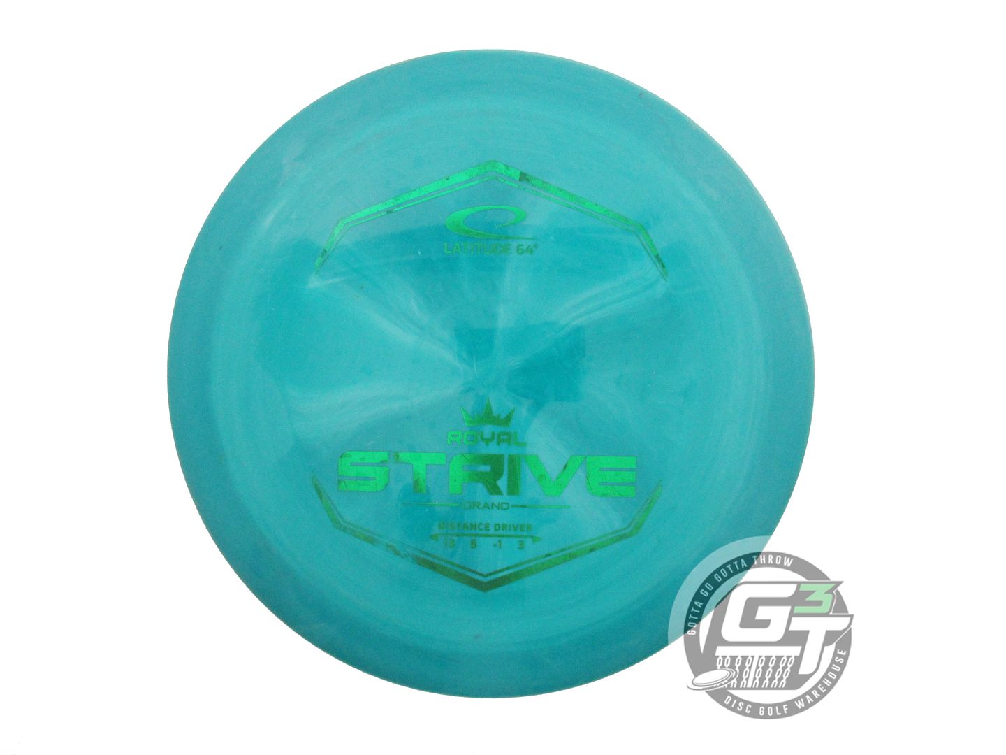 USED Latitude 64 Royal Grand Strive 174g Green Green Foil Distance Driver Disc