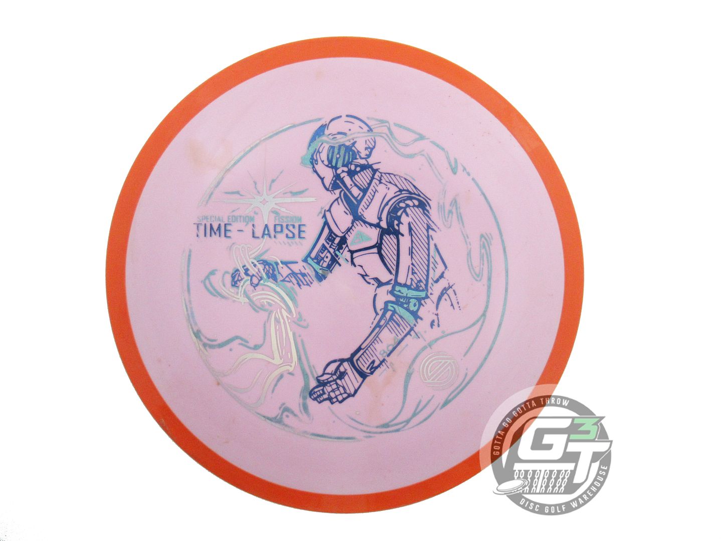 USED Axiom Discs [SE] Fission Time Lapse 161g Pink Orange Rim Driver Disc