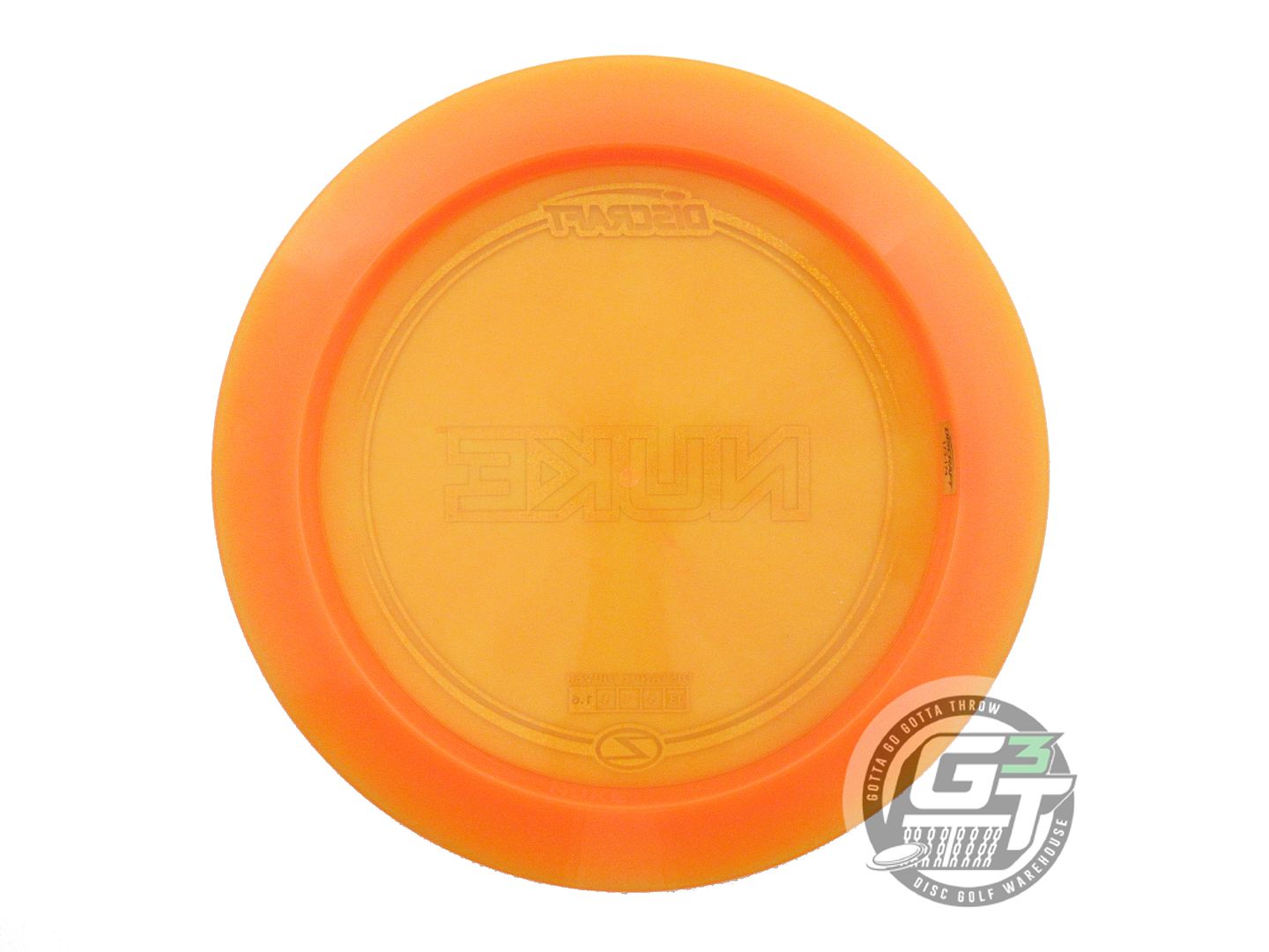 NOS Discraft Z Nuke 174g Orange Red Glitter Foil Distance Driver Golf Disc