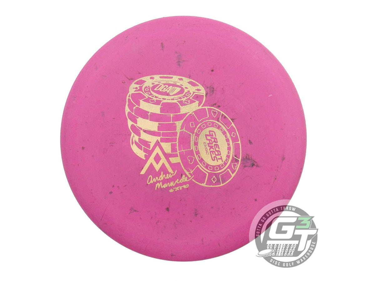 USED DGA Stone Splatter Steady BL 176g Pink Gold Glitter Foil Putter G ...