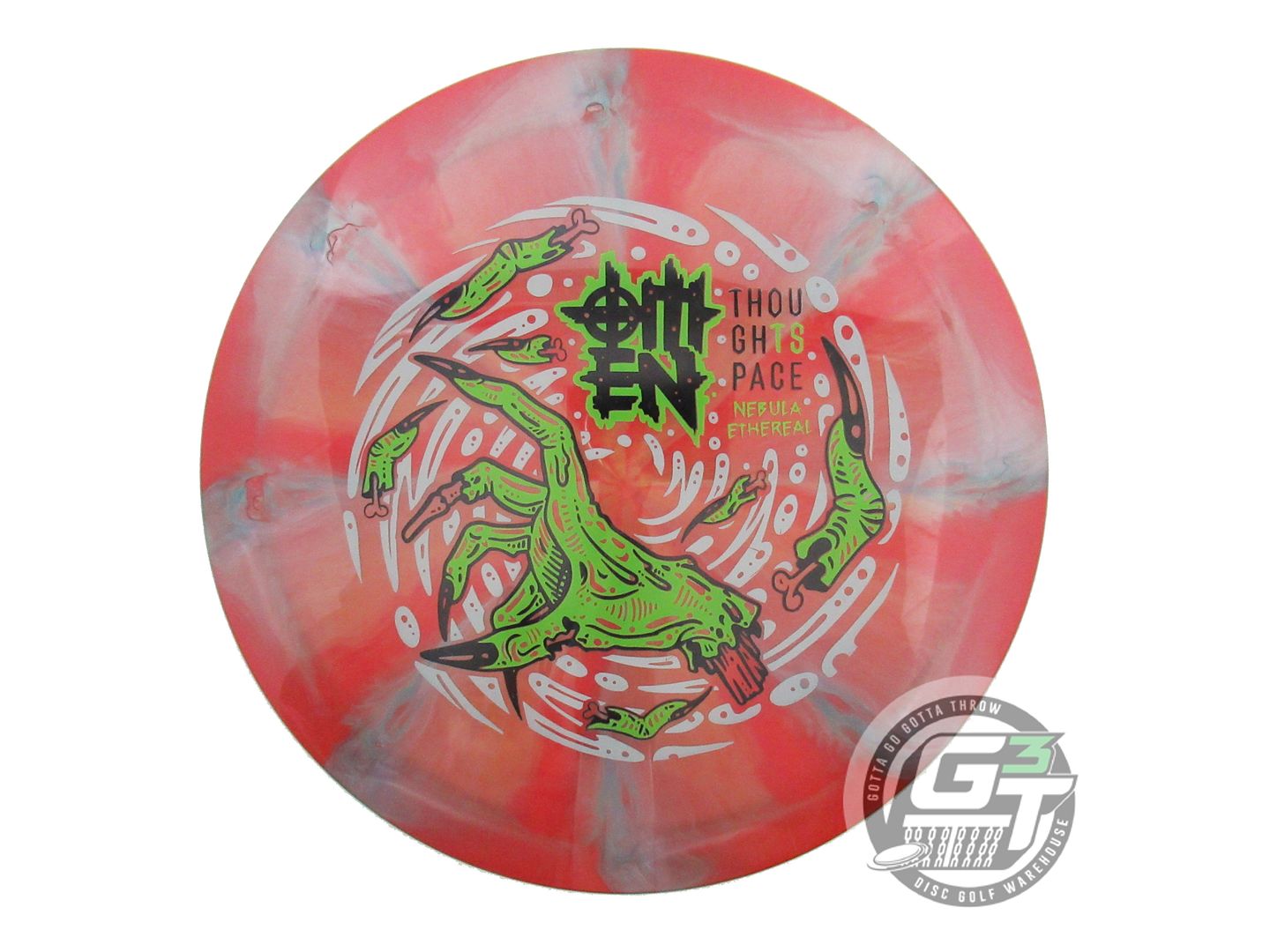 USED Thought Space Nebula Ethereal Omen 175g Red-Gray Fairway Driver Golf Disc