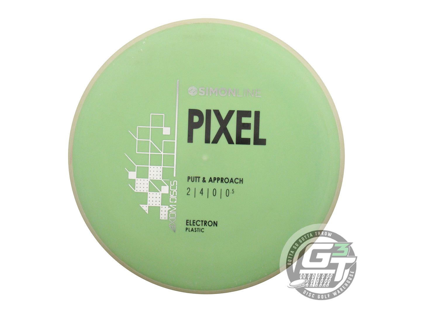 USED Axiom Discs [LIZOTTE] Electron Pixel 170g Olive Cream Rim Putter Golf Disc