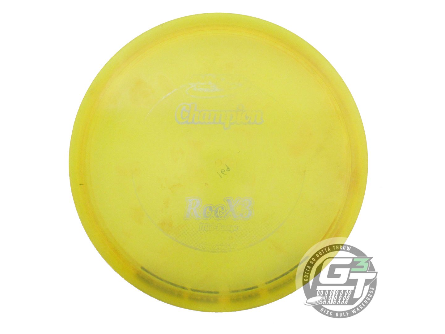 USED Innova Champion RocX3 169g Marigold Silver Foil Midrange Golf Disc