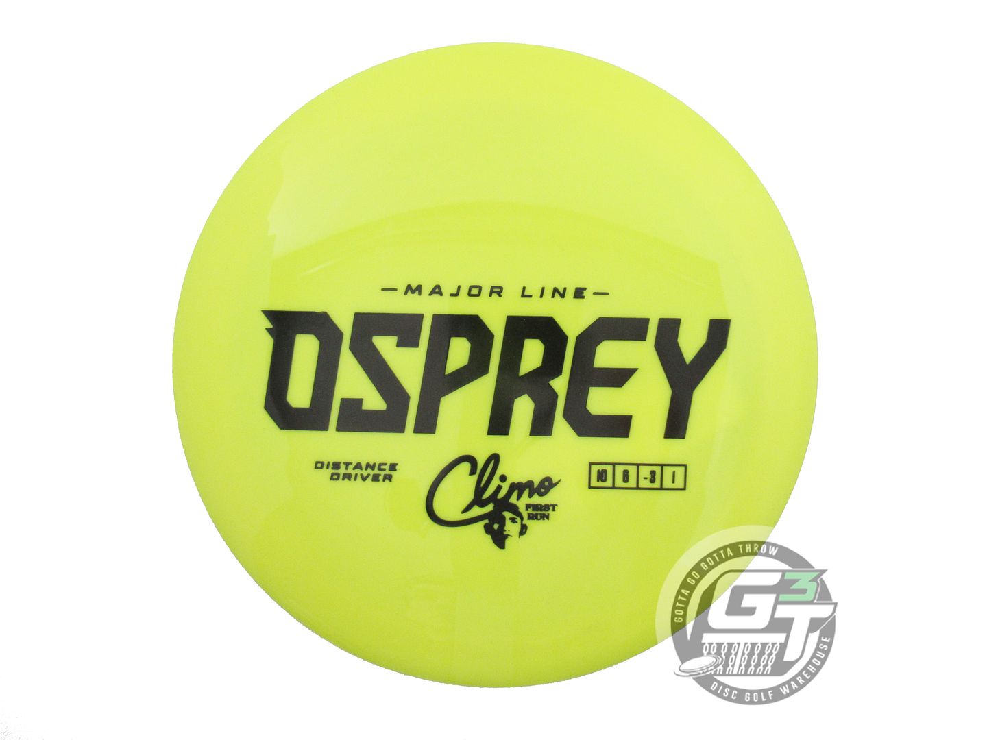 Climo First Run Major Line Osprey Distance Driver Golf Disc (Individually Listed)