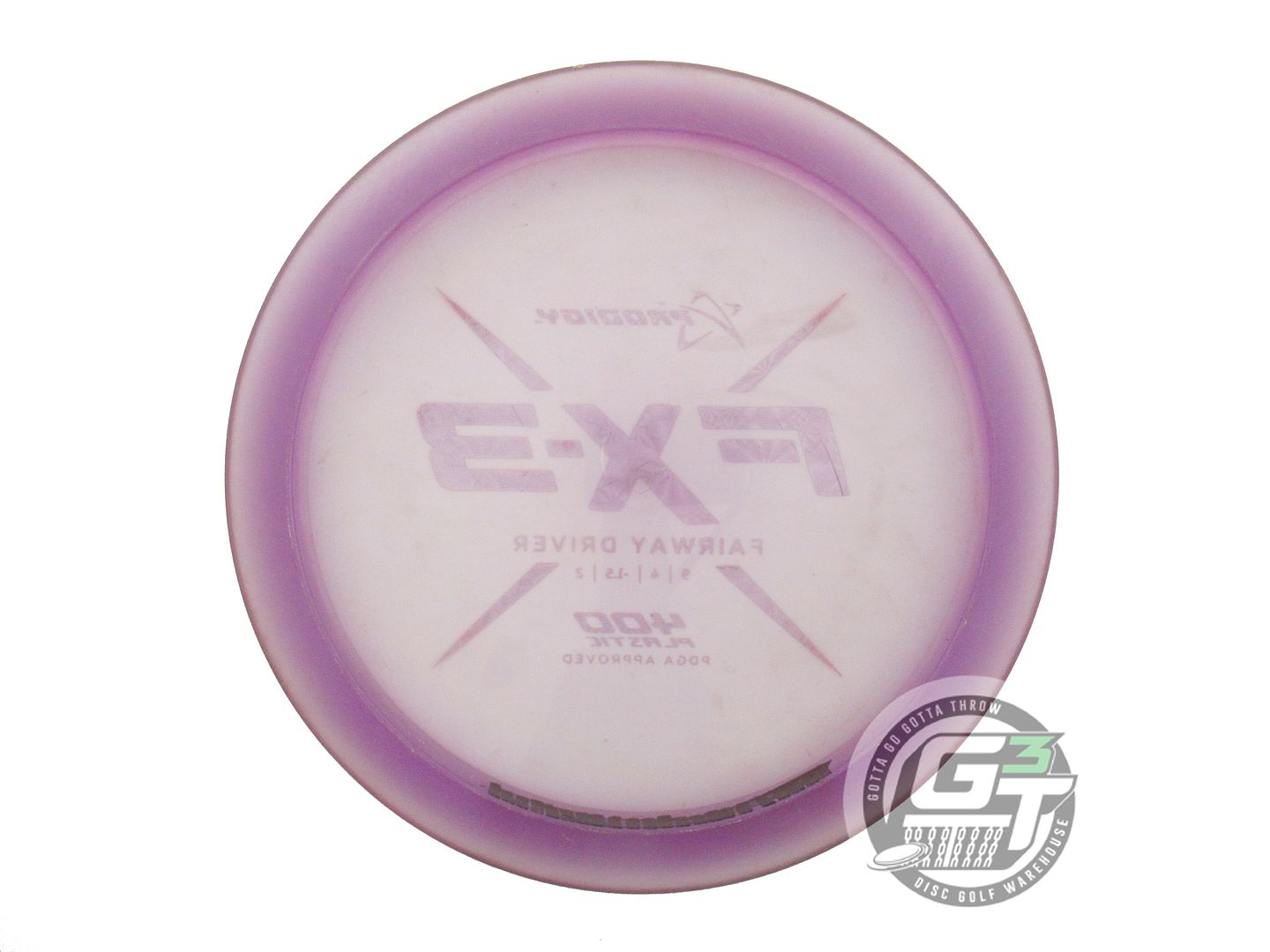 USED Prodigy Discs 400 FX3 175g Lilac Red Prism Foil Fairway Driver Golf Disc