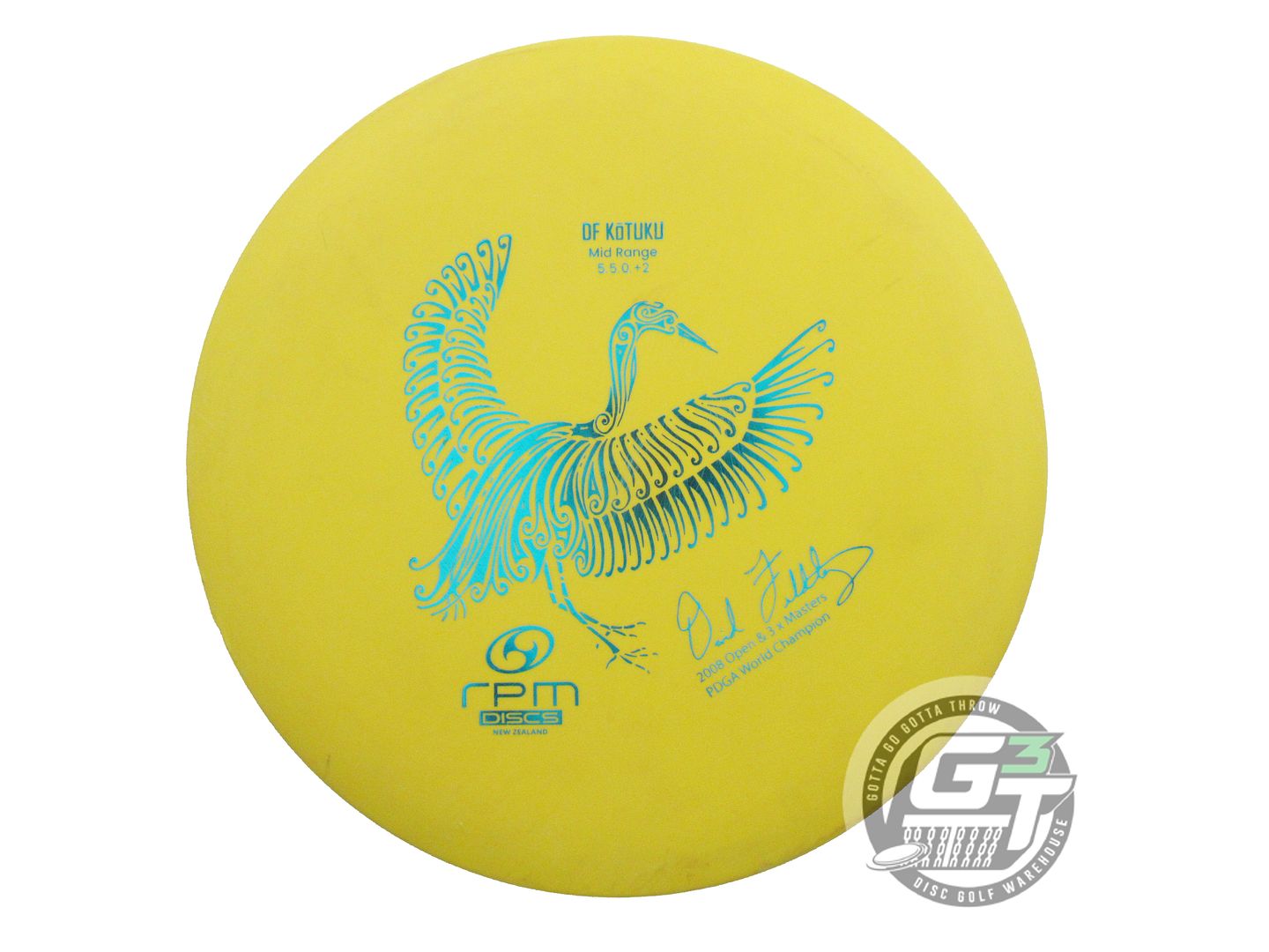 USED RPM Discs [FELDBERG] Strata Kotuku 173g Yellow Teal Foil Midrange Golf Disc