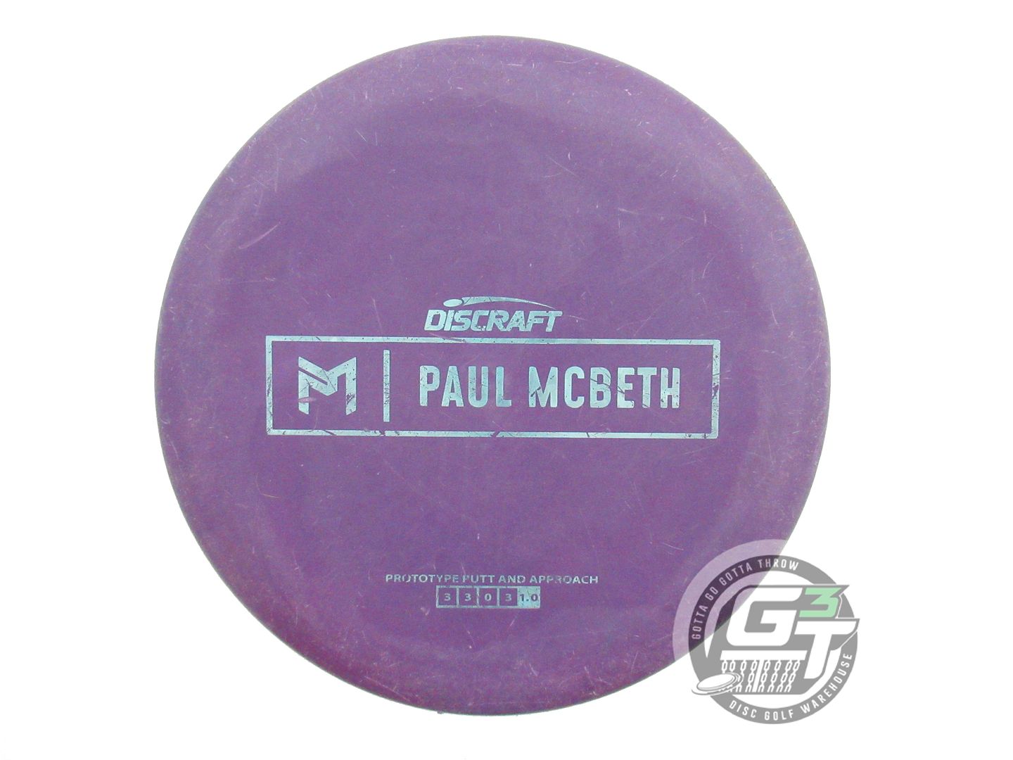 USED Discraft PROTO Jawbreaker Luna 174g Purple Teal Shatter Foil Putter Disc