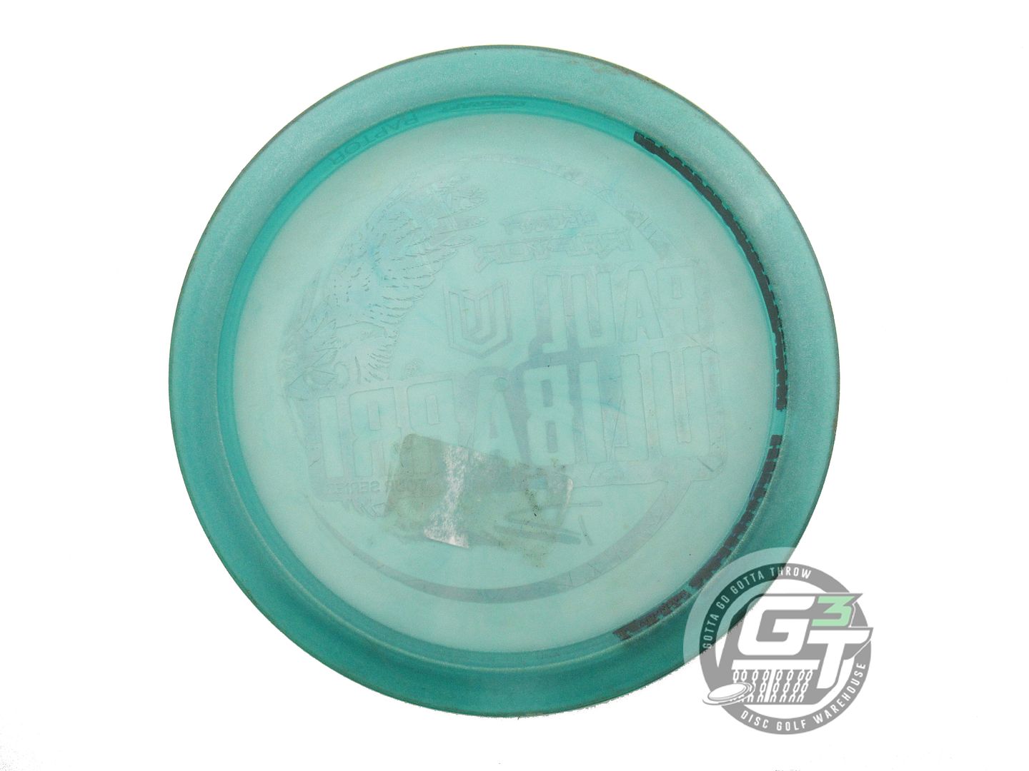 USED Discraft [ULIBARRI] Metallic Z Raptor 176g Teal Money Foil Driver Golf Disc