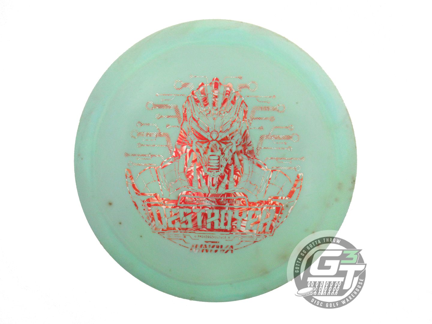 USED Innova [BRATHWAITE] Star Destroyer 168g Seafoam Red Swirl Foil Driver Disc