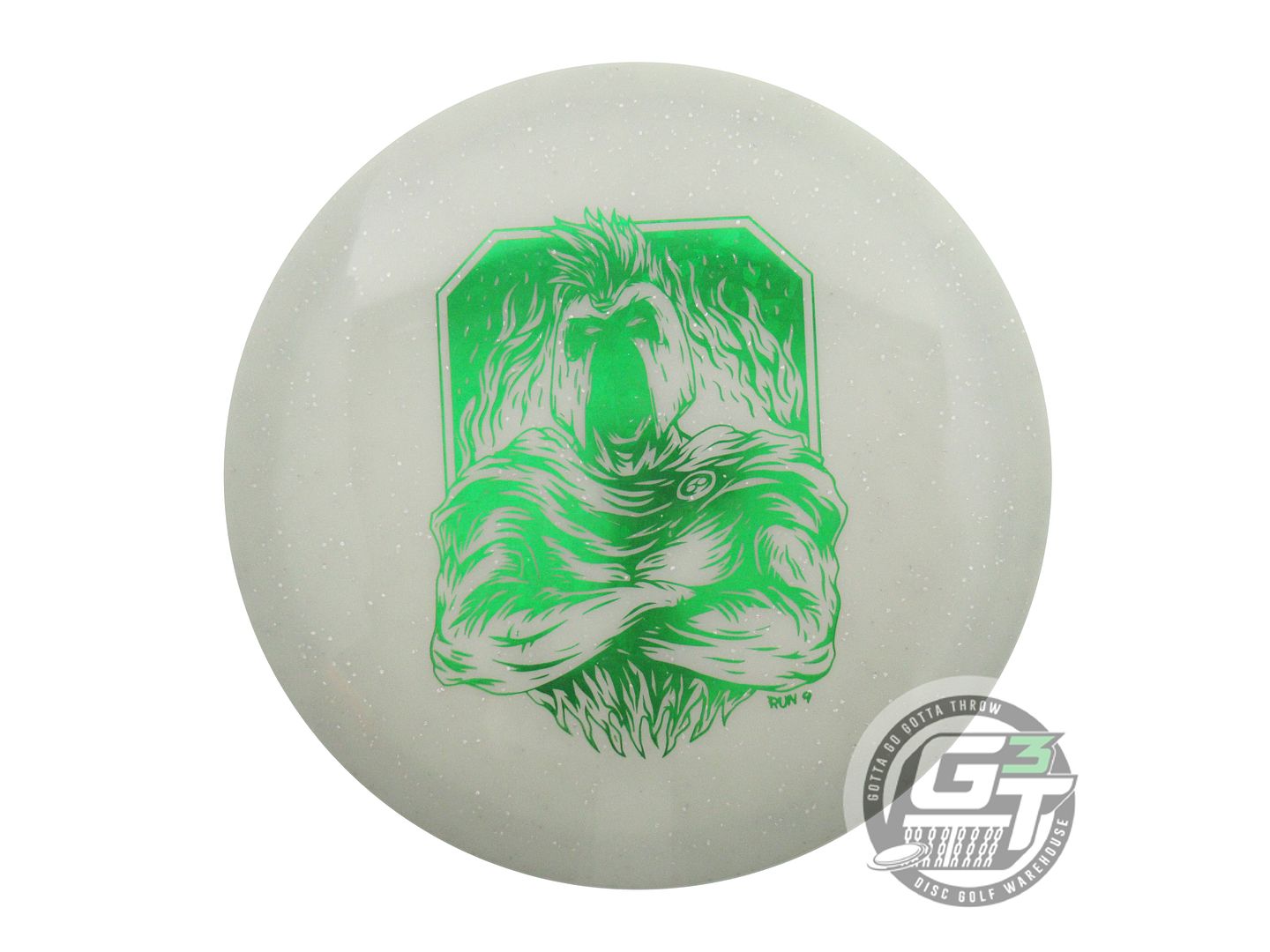USED Infinite MF Glow C-Blend Centurion 173g Gray Green Shatter Driver Golf Disc