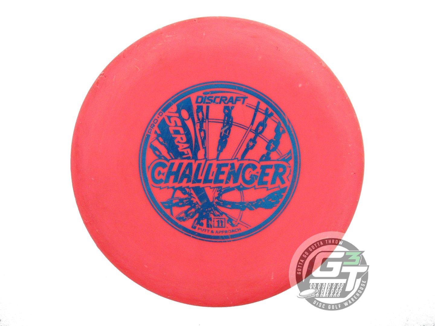 USED Discraft Pro D Challenger 170g Red Blue Foil Putter Golf Disc