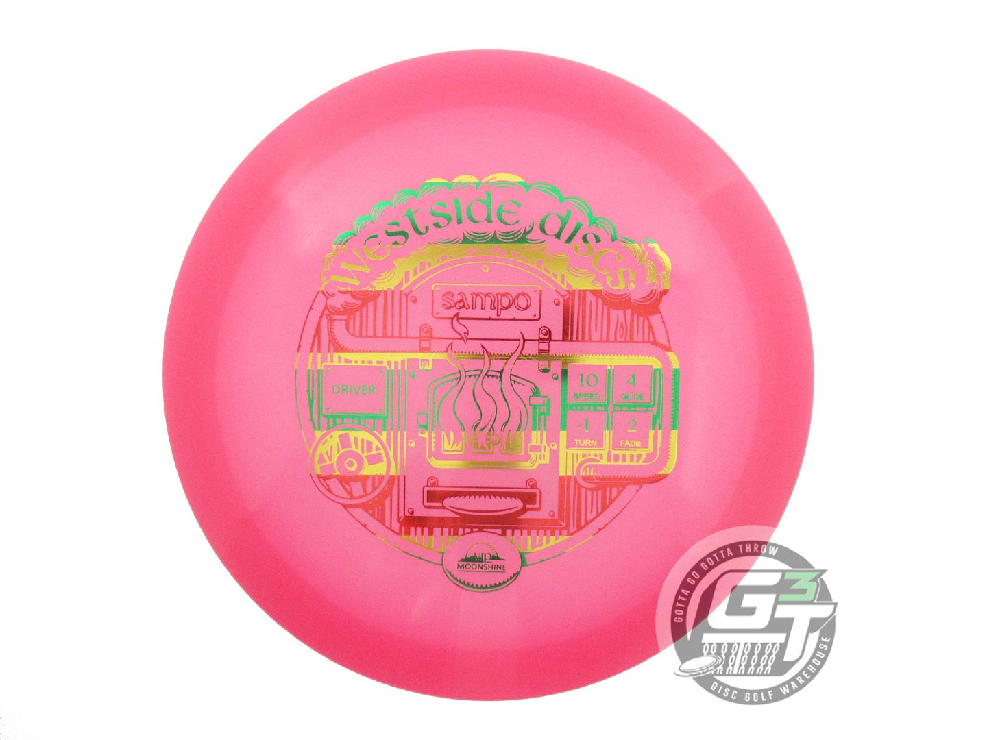 NOS Westside Discs VIP Moonshine Sampo 176g Pink Rasta Foil Fairway Driver Disc