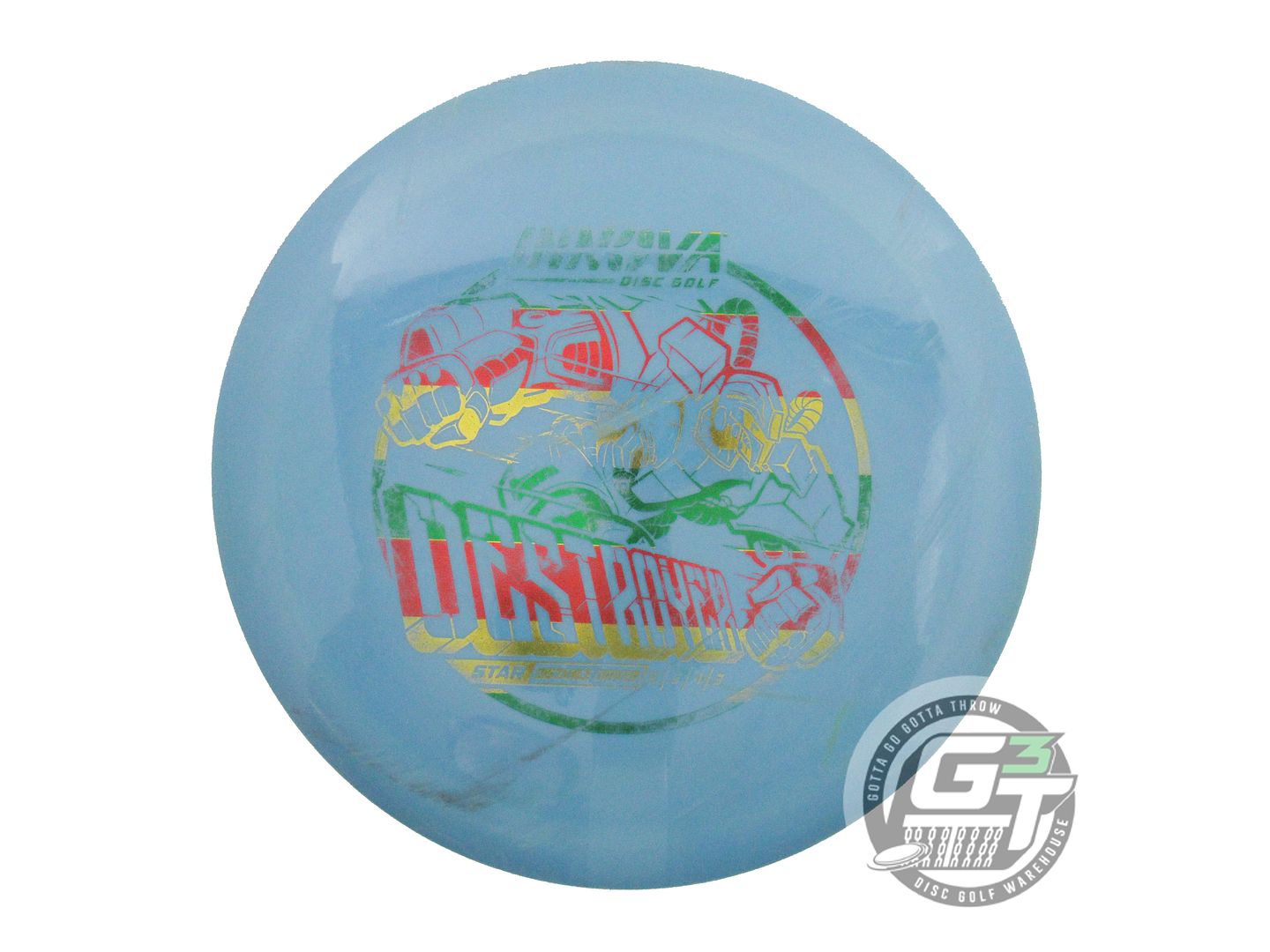 USED Innova Star Destroyer 175g Blue Rasta Foil Distance Driver Golf Disc