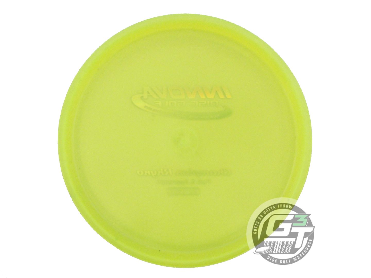 USED Innova Champion Rhyno 170g Yellow Silver Holo Foil Putter Golf Disc