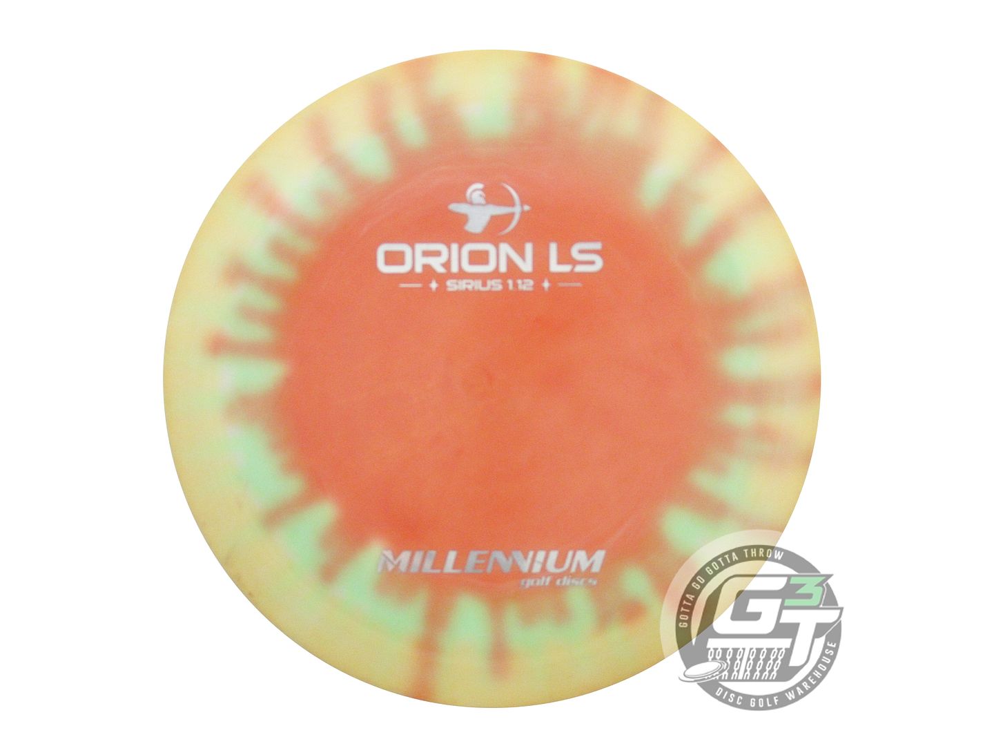 USED Millennium DYED Sirius Orion LS 161g Orange Burst Distance Driver Golf Disc