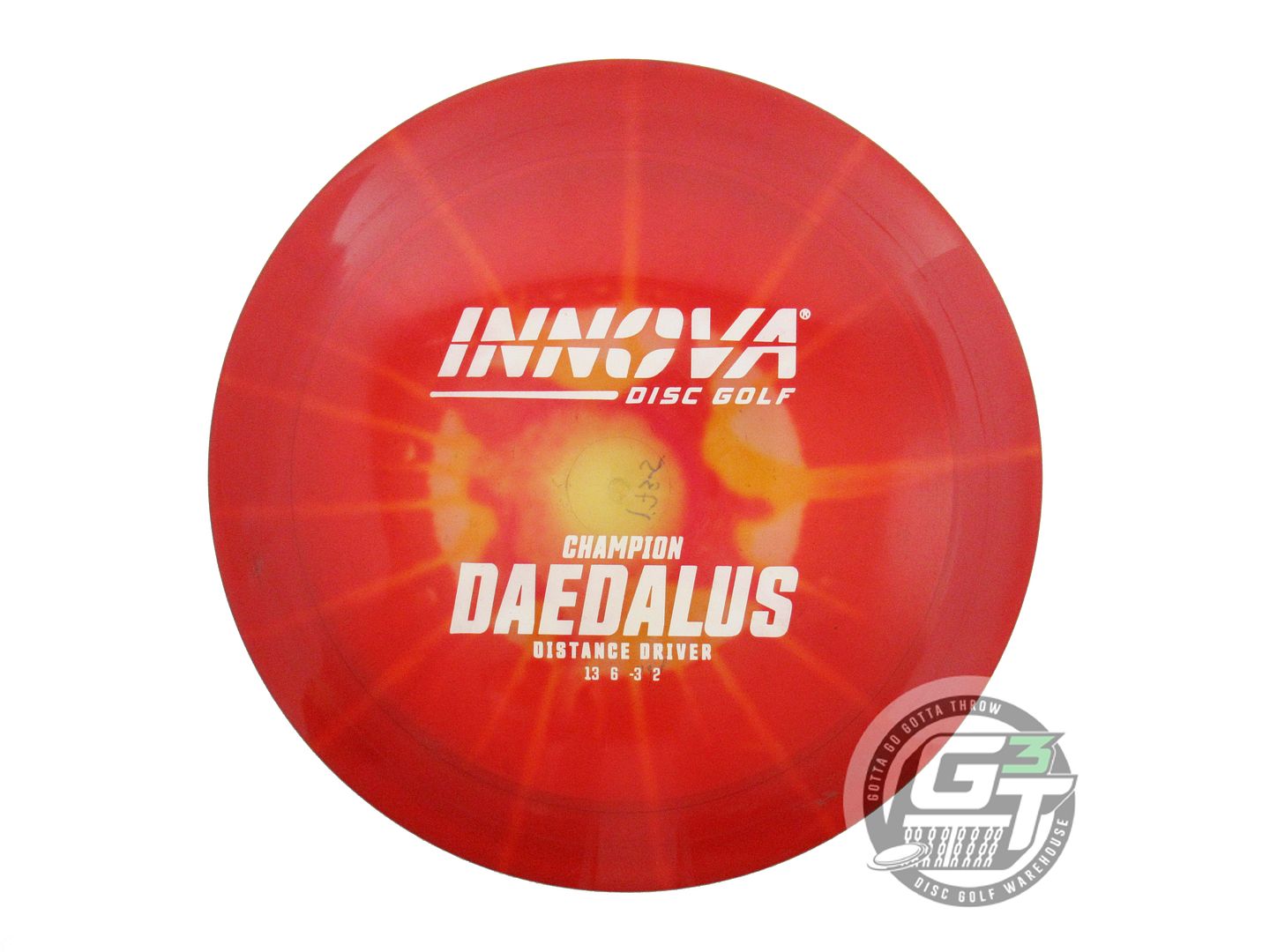 USED Innova I-DYE Champion Daedalus 175g Red Burst Distance Driver Golf Disc