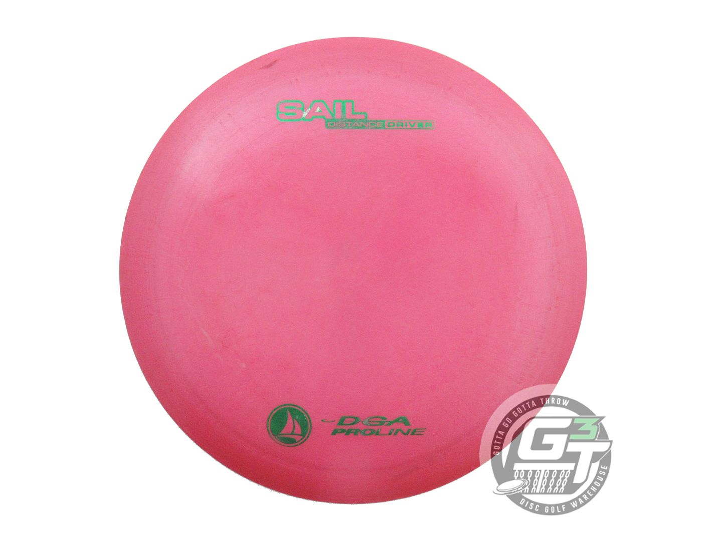 USED DGA ProLine Sail 172g Pink Green Foil Distance Driver Golf Disc