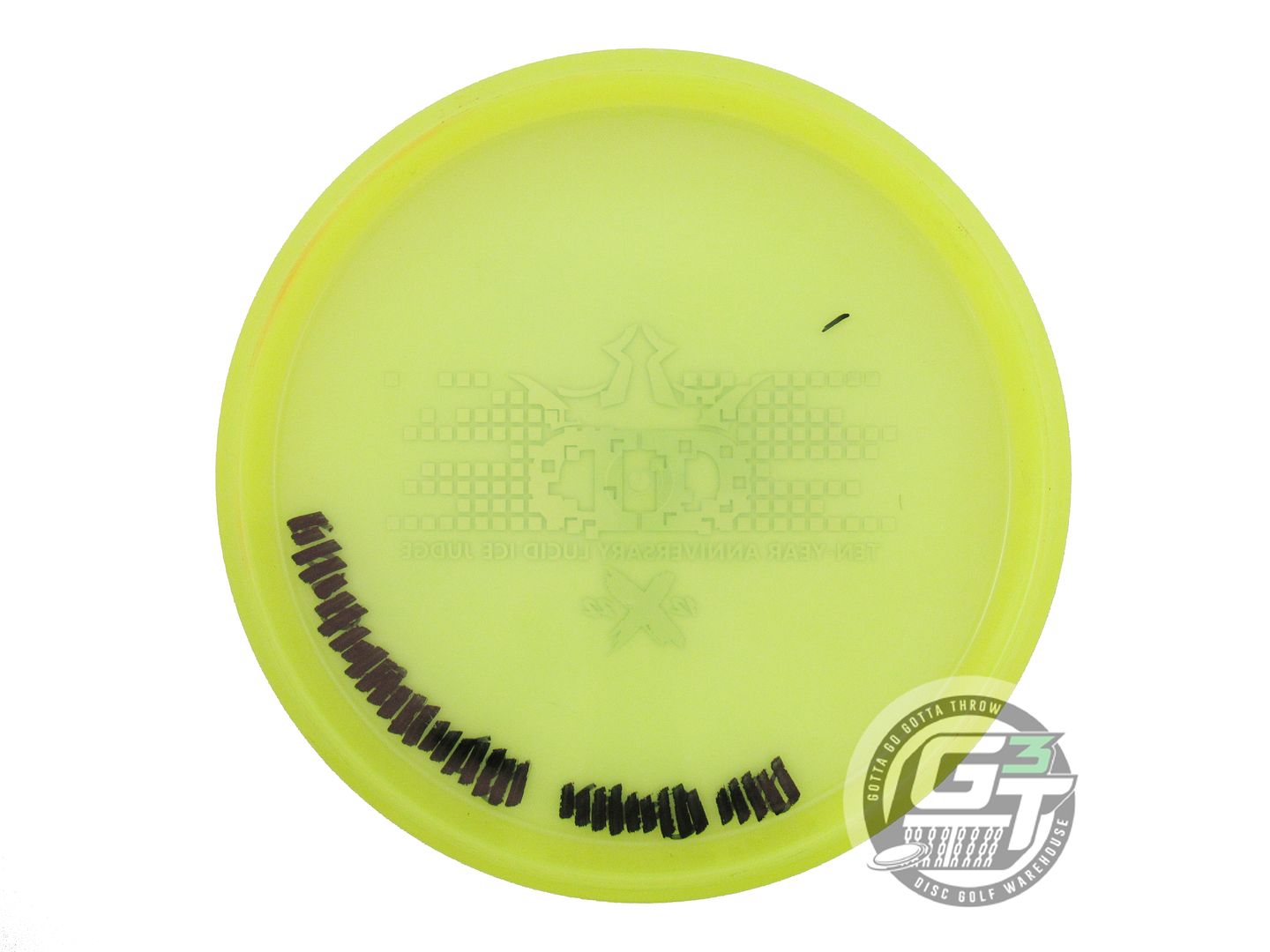 USED Dynamic Discs [10 YEAR] Lucid Ice Judge 173g Yellow Blue Foil Putter Disc