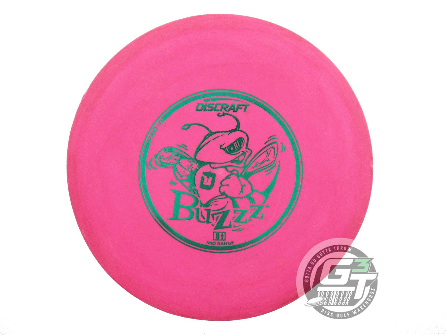 USED Discraft Pro D Buzzz 175g Pink Green Foil Midrange Golf Disc